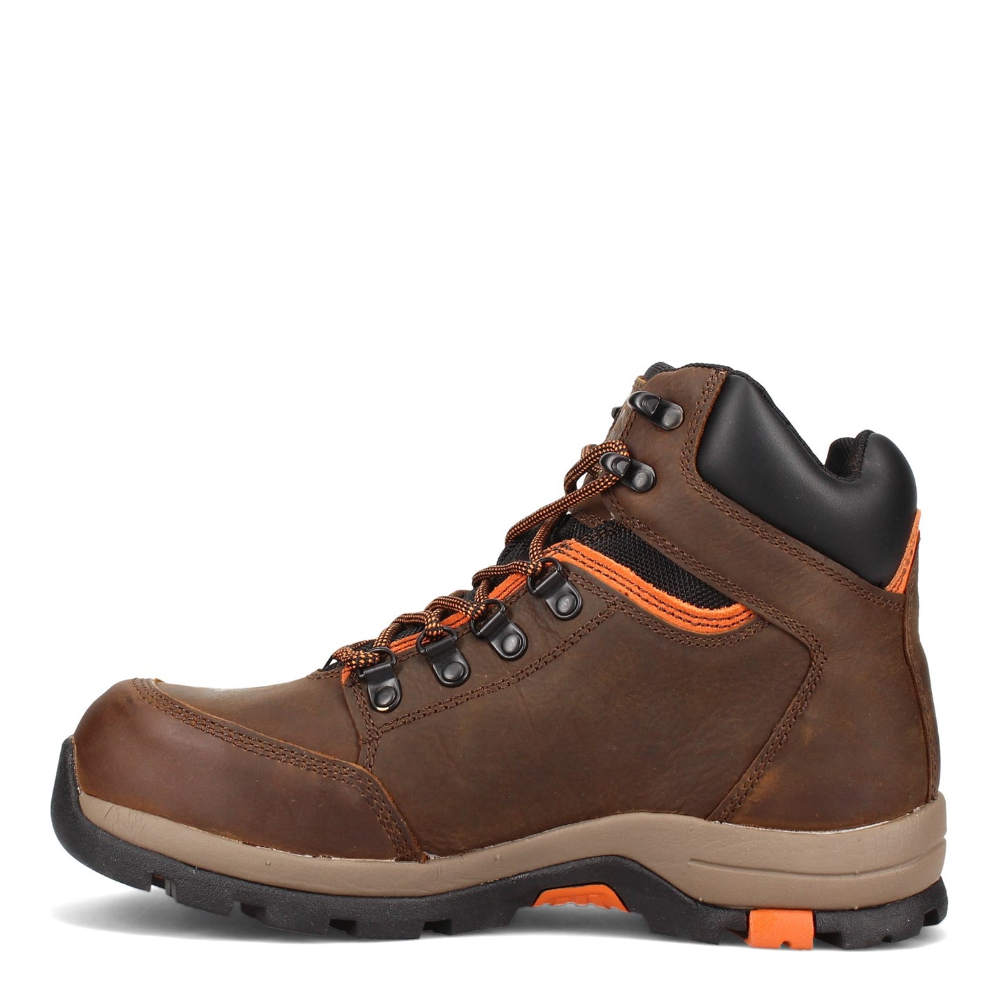 Peltz Shoes Men's Wolverine Boots Grayson Mid Waterproof Steel Toe Boot BROWN W211043