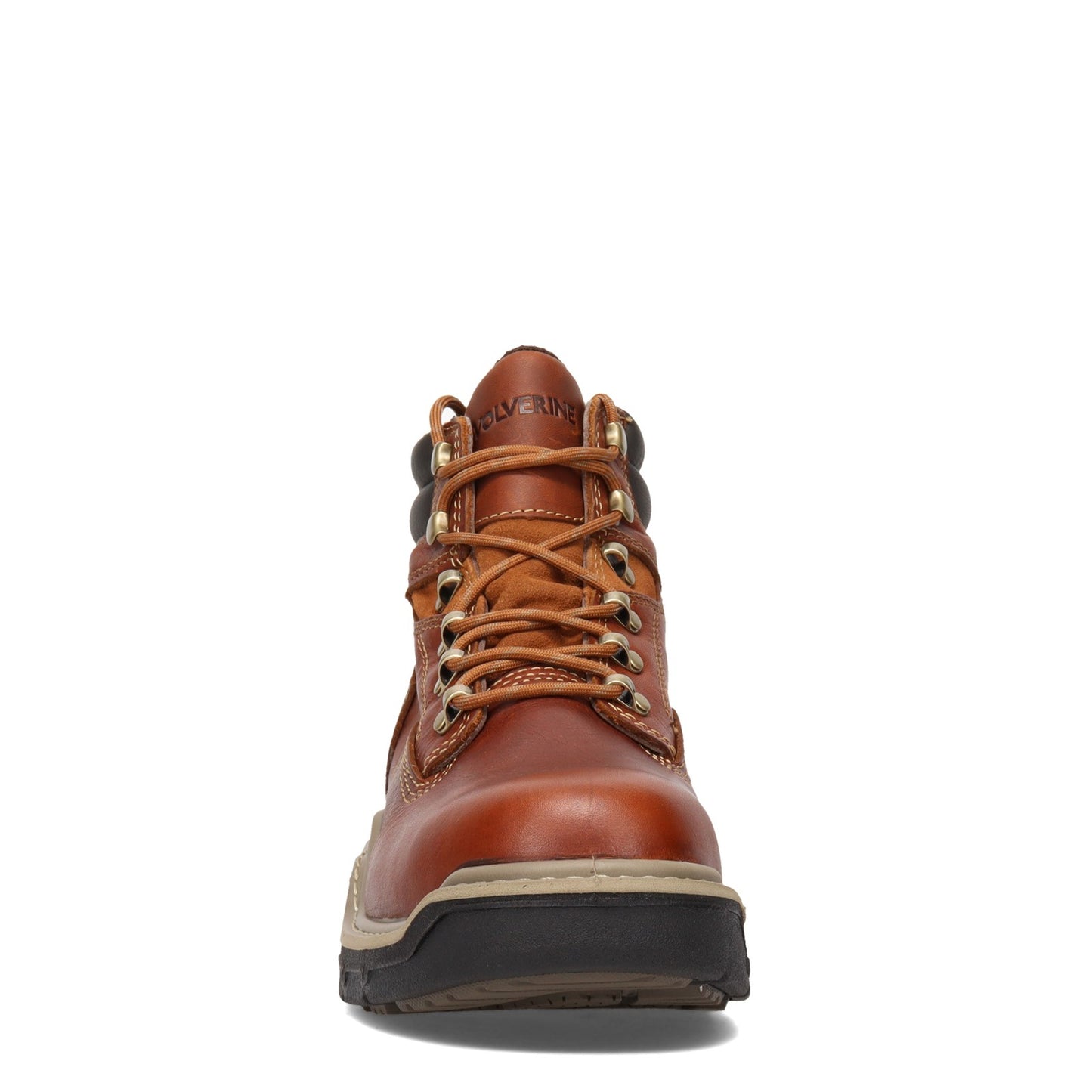 Peltz Shoes Men's Wolverine Boots Raider Durashocks 6in Work Boot PEANUT W211099