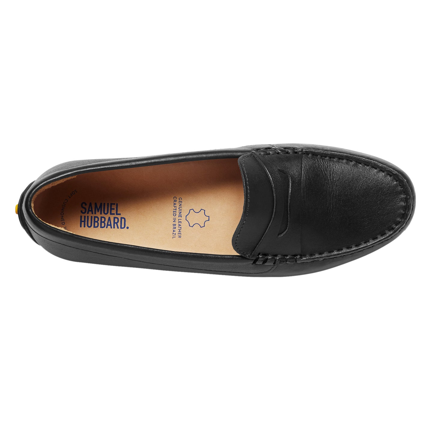 Peltz Shoes Women's Samuel Hubbard Free Spirit Slip-On BLACK LEATHER W2111-409