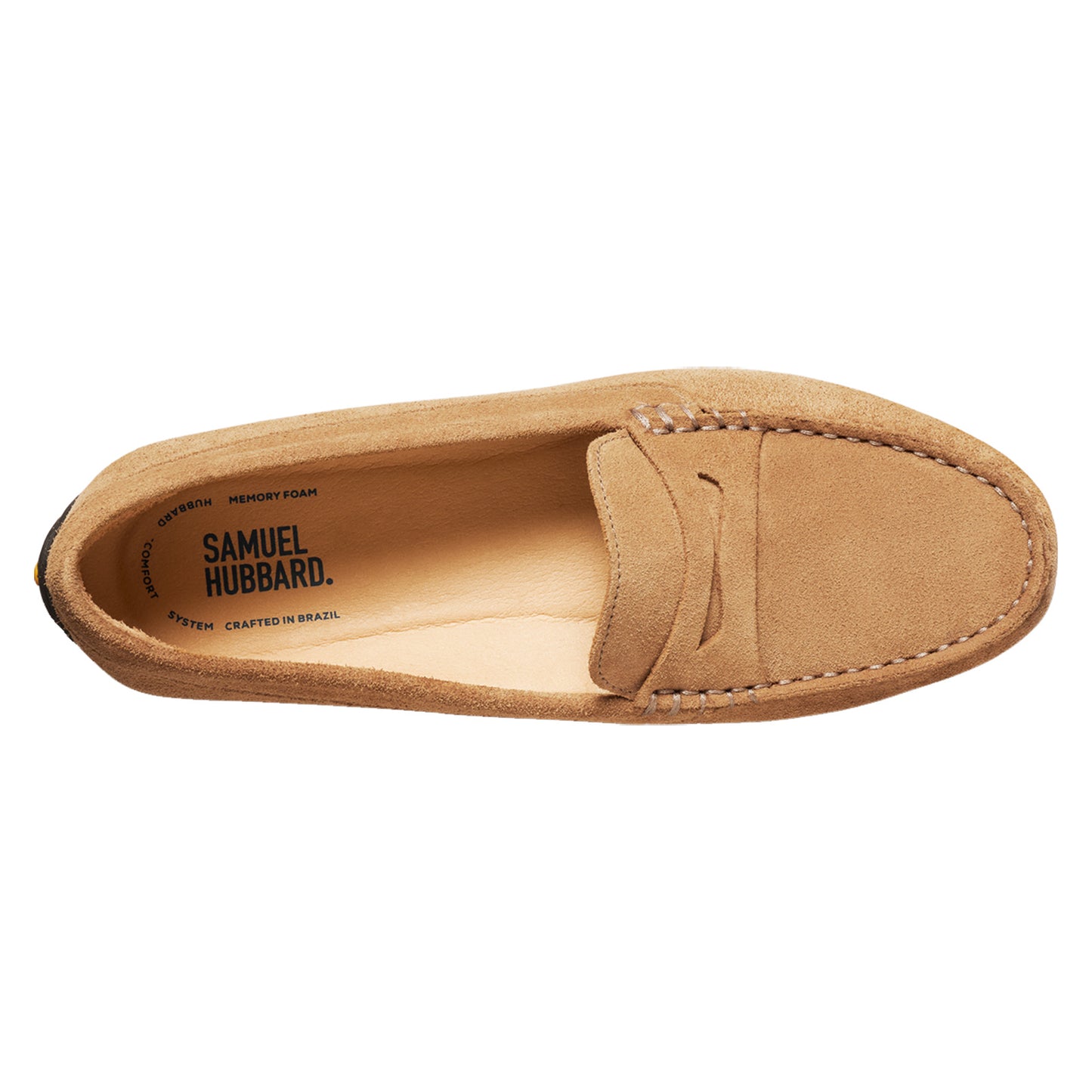 Peltz Shoes Women's Samuel Hubbard Free Spirit Slip-On Hazelnut Suede W2111-414