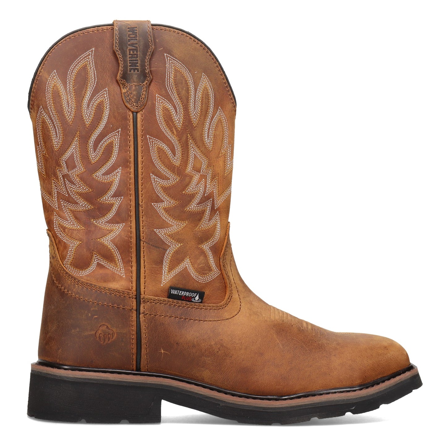 Peltz Shoes Men's Wolverine Boots Rancher ST Work Boot TOBACCO W211114