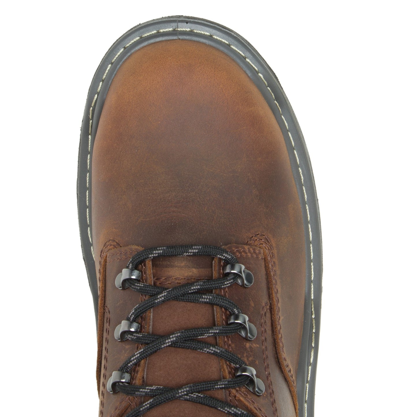Peltz Shoes Men's Wolverine Boots Raider Durashocks 8in WP Work Boot PEANUT W211162