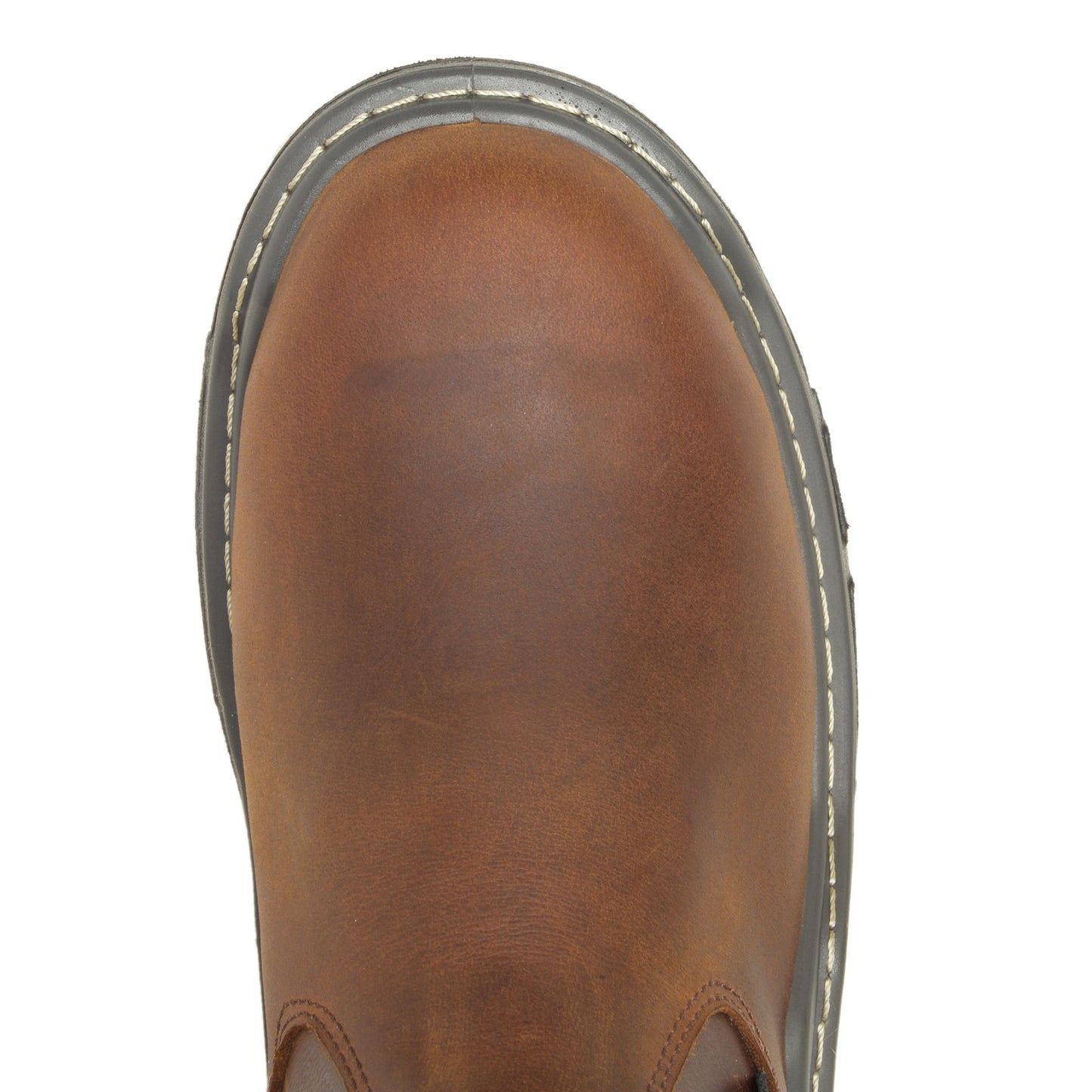 Peltz Shoes Men's Wolverine Boots Raider Comp Toe Durashocks 10in WP Work Boot PEANUT W211169