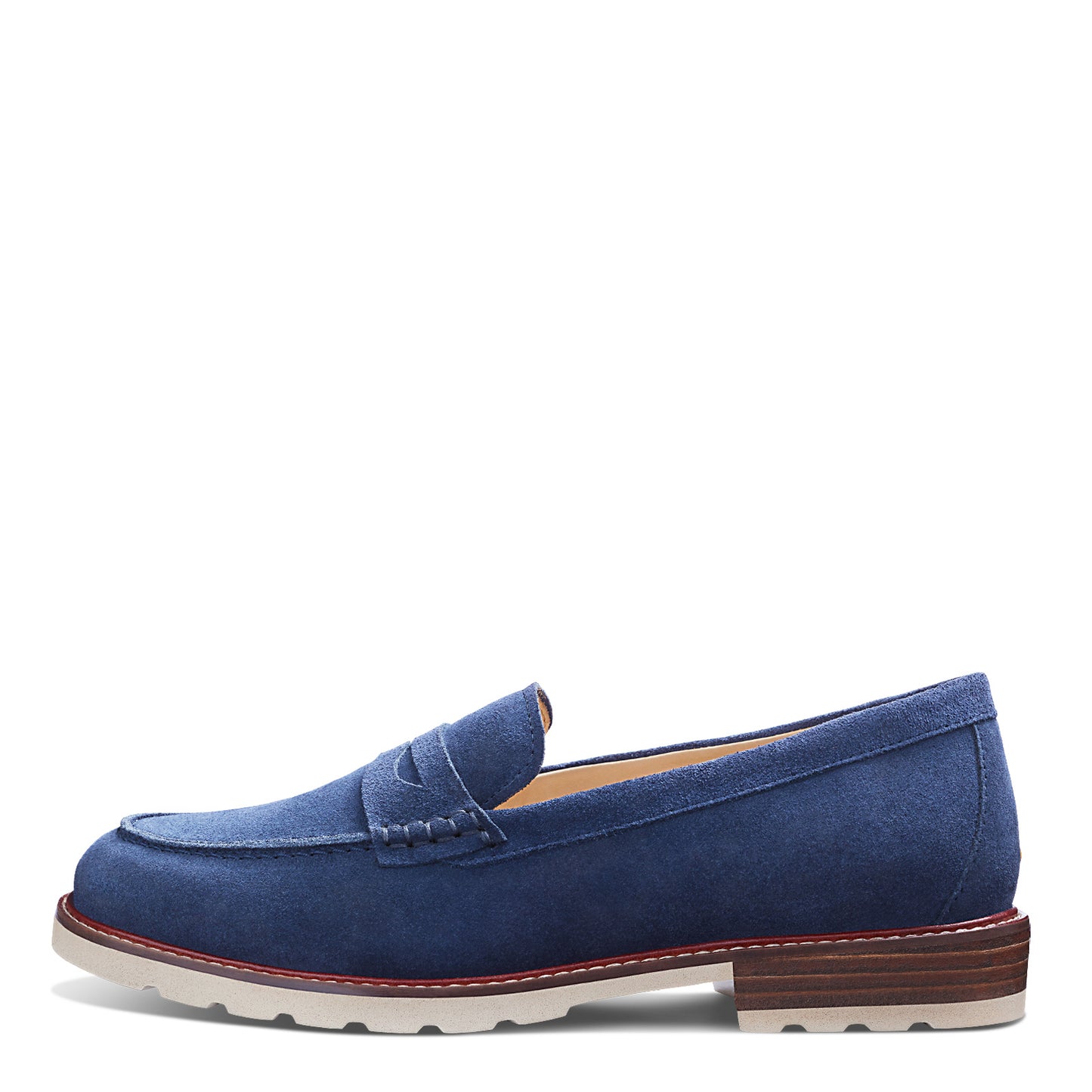 Peltz Shoes Women's Samuel Hubbard Tailored Traveler Loafer NAVY W2200-606