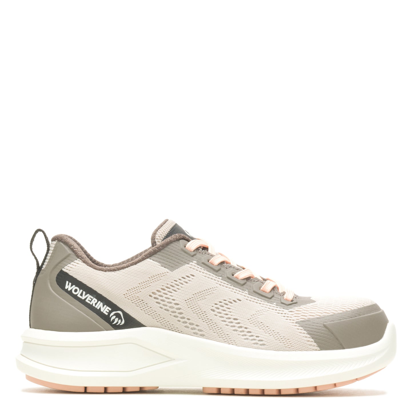 Peltz Shoes Women's Wolverine Bolt Knit Durashocks Work Shoe CEMENT W231010