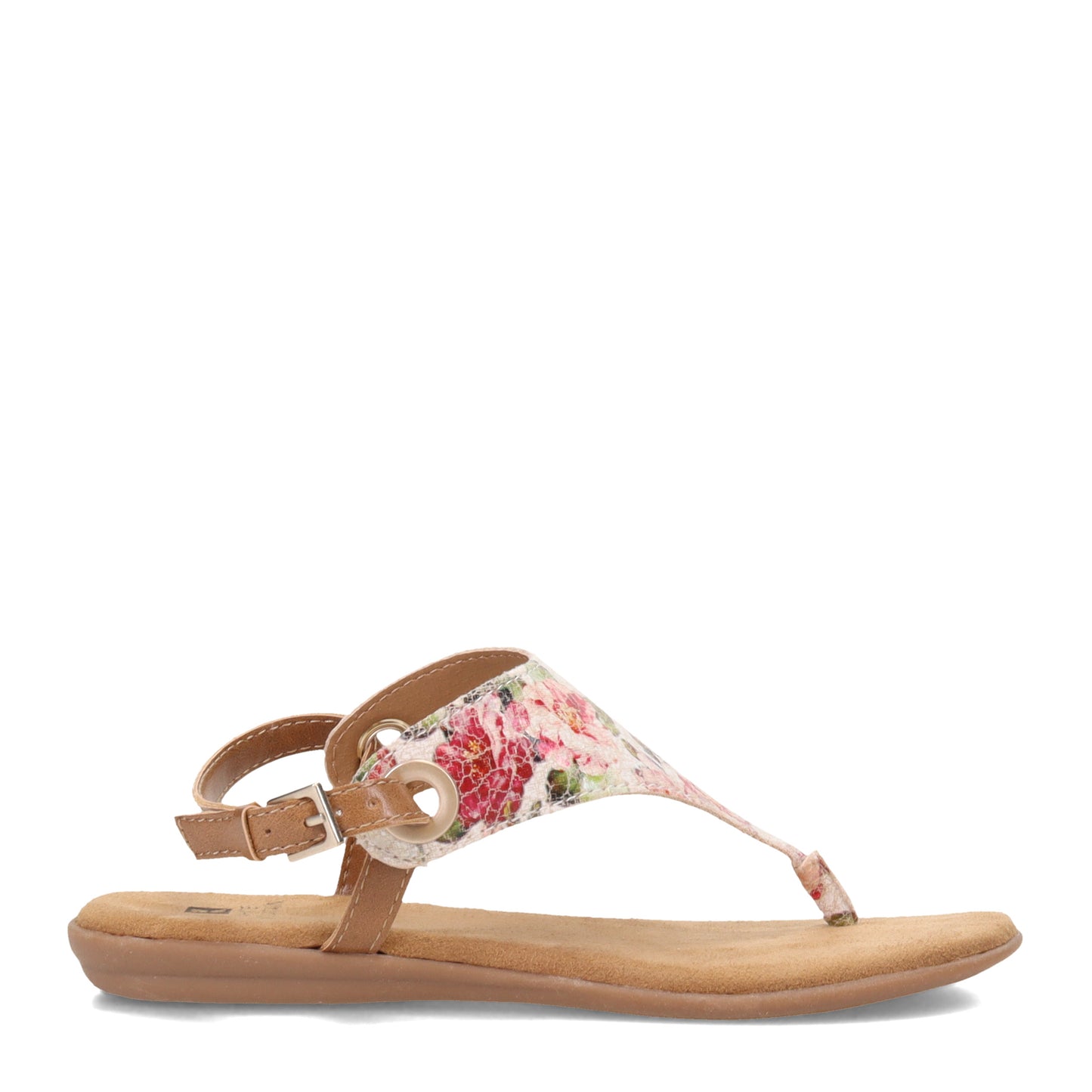 Peltz Shoes Women's White Mountain London Sandal WHITE FLORAL W28104-177