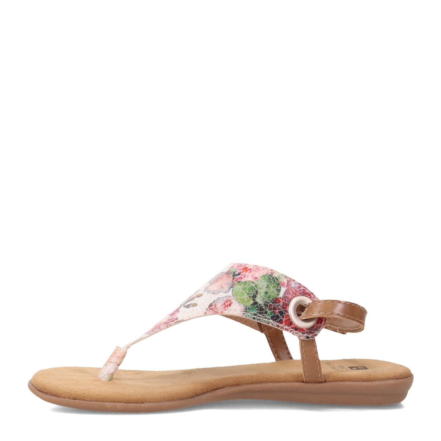 Peltz Shoes Women's White Mountain London Sandal WHITE FLORAL W28104-177