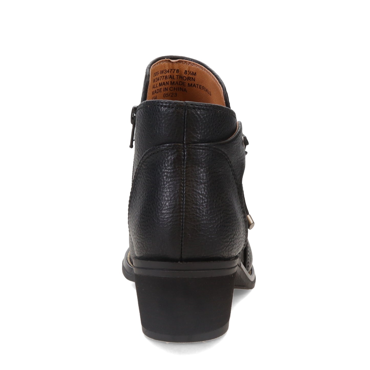 Peltz Shoes Women's White Mountain Althorn Bootie BLACK W34778-005