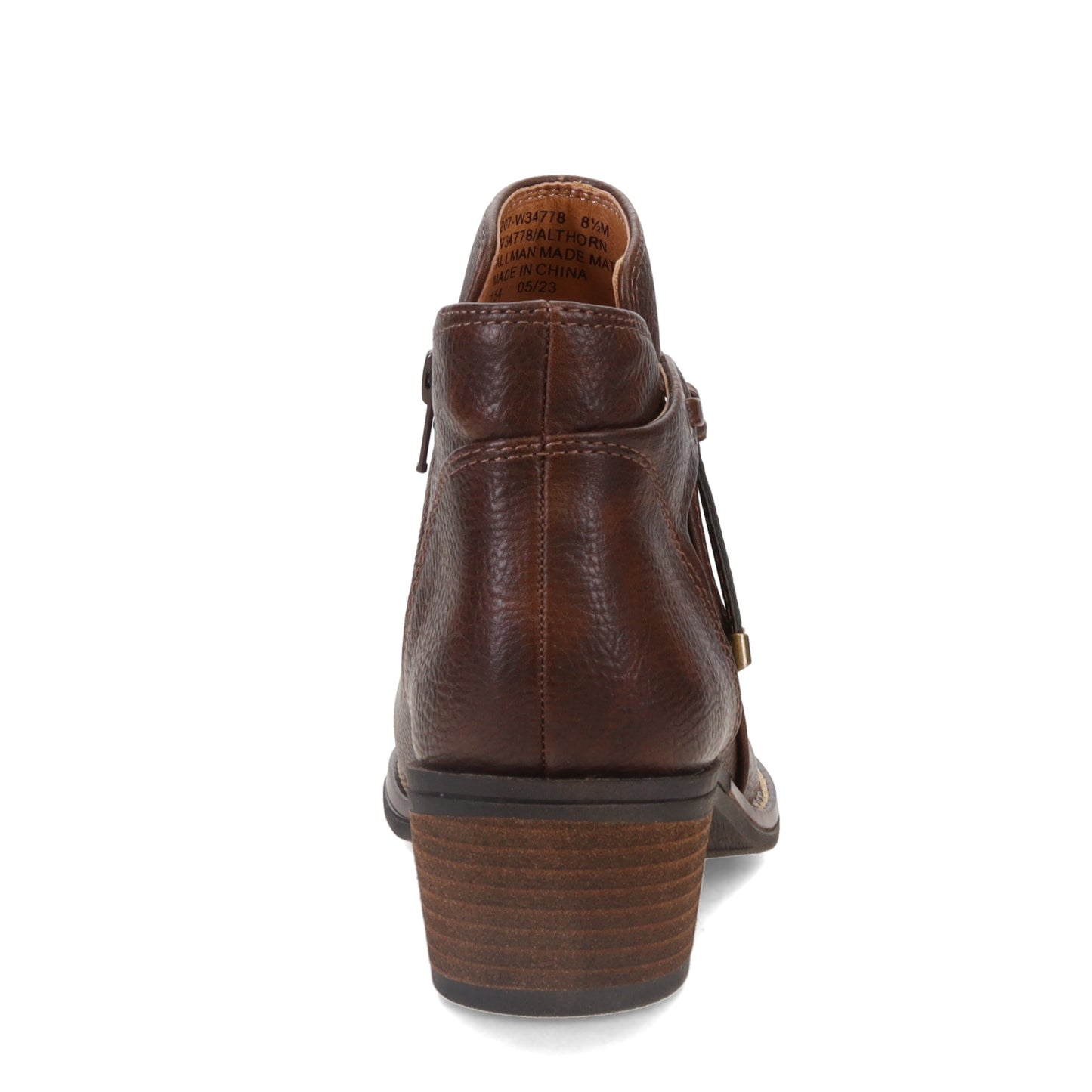 Peltz Shoes Women's White Mountain Althorn Bootie BROWN W34778-207