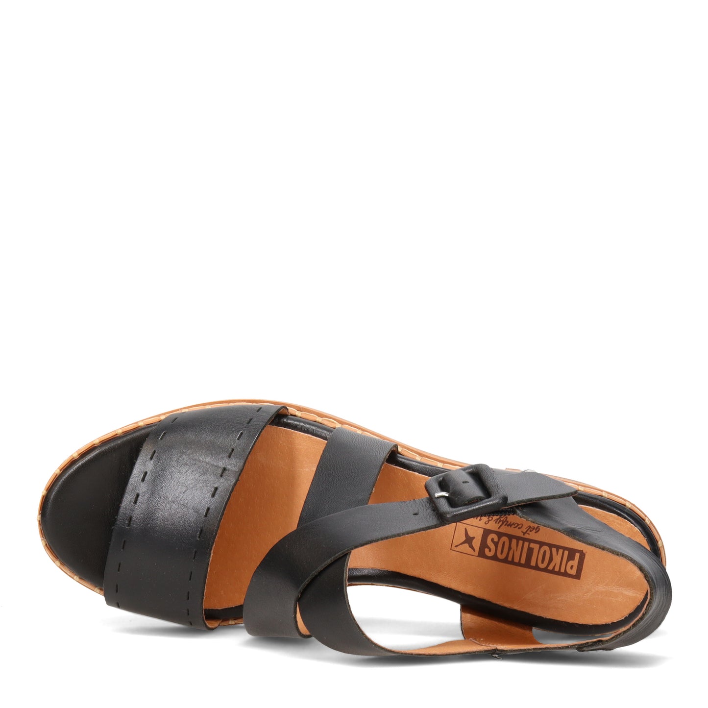Peltz Shoes Women's Pikolinos Blanes W3H Sandal BLACK W3H-1892-BLACK
