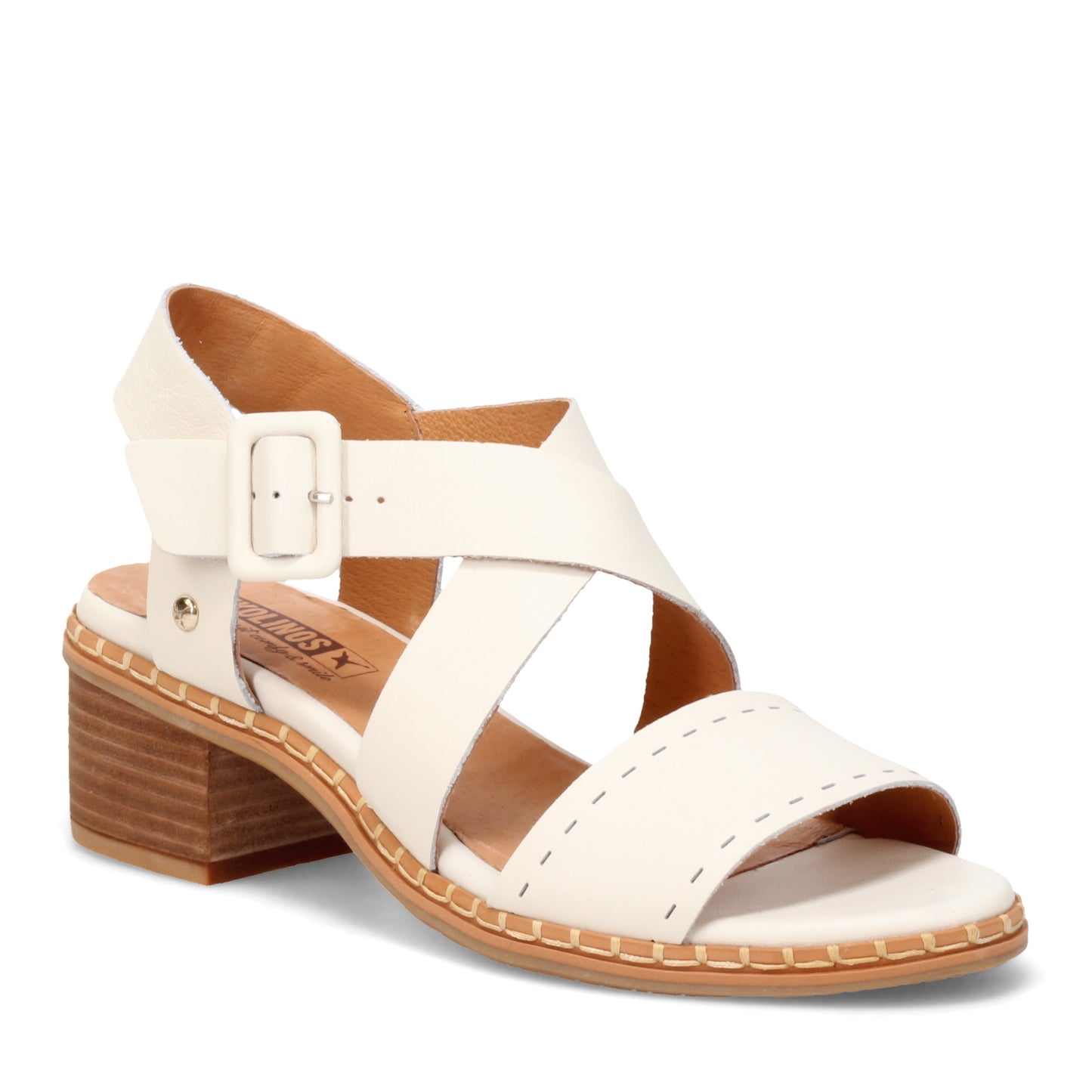 Peltz Shoes Women's Pikolinos Blanes W3H Sandal OFF WHITE W3H-1892-NATA