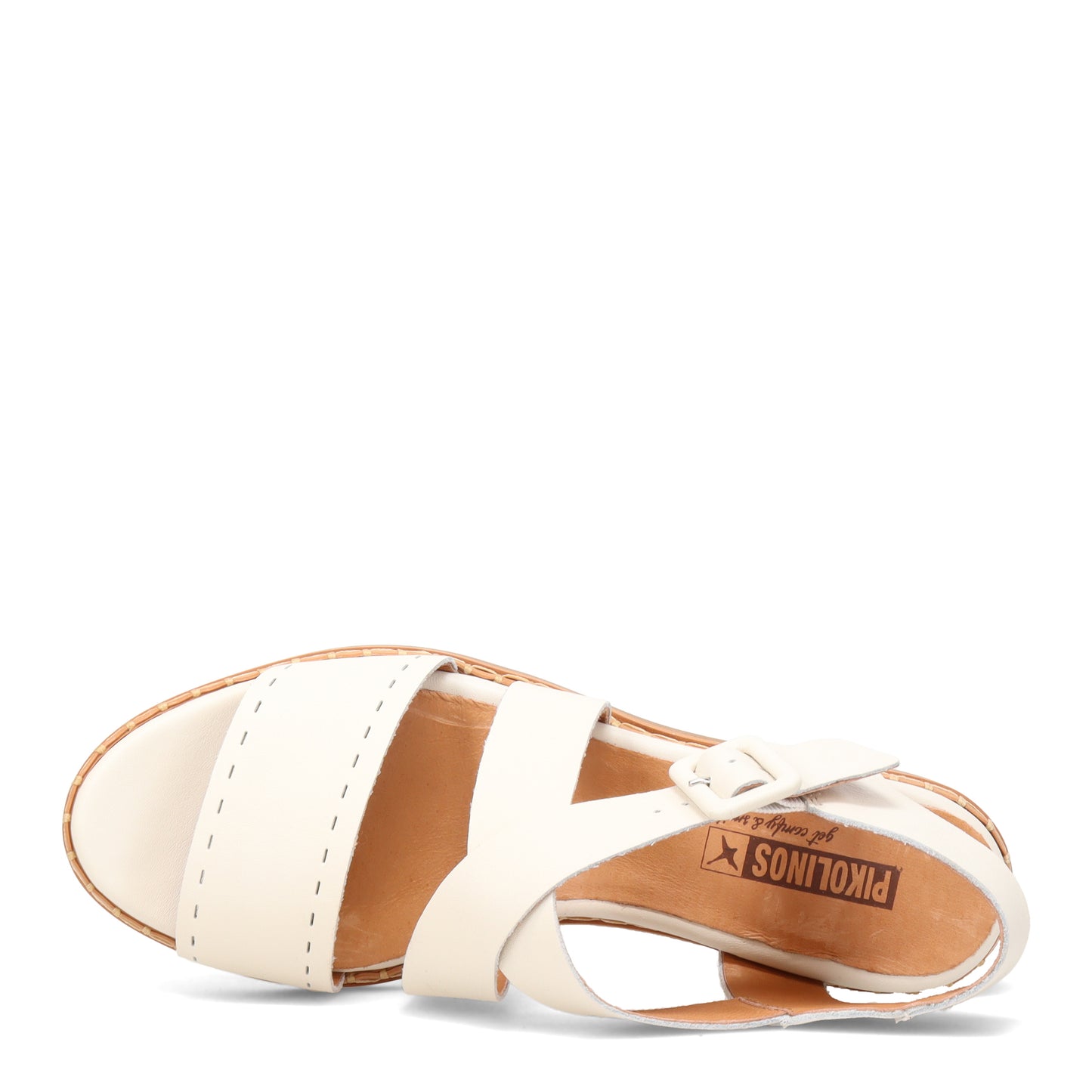 Peltz Shoes Women's Pikolinos Blanes W3H Sandal OFF WHITE W3H-1892-NATA