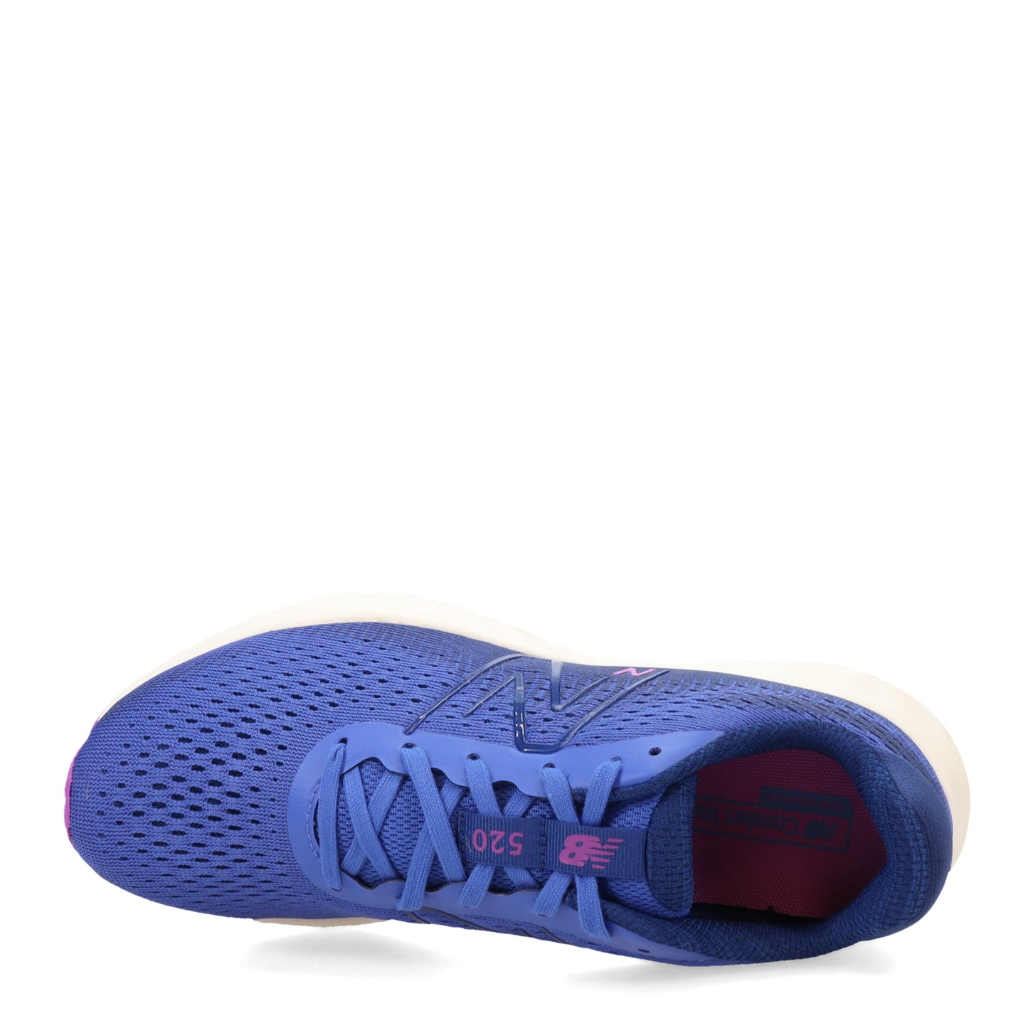 Peltz Shoes Women's New Balance 520v8 Running Shoe PINK NAVY W520CM8