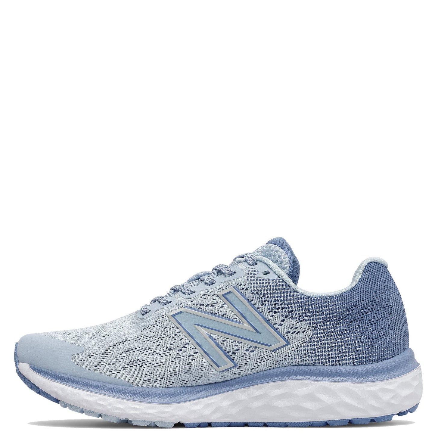 Peltz Shoes Women's New Balance 680v7 Running Shoe BLUE GRAY W680LB7