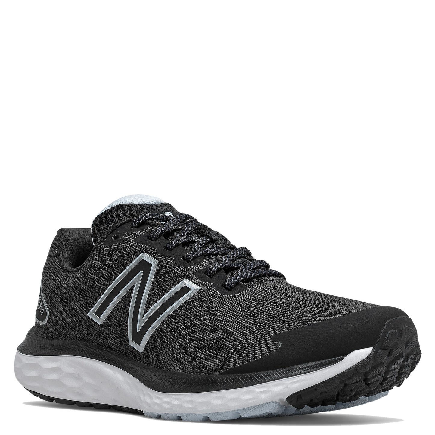 Peltz Shoes Women's New Balance 680v7 Running Shoe BLACK / WHITE W680LK7