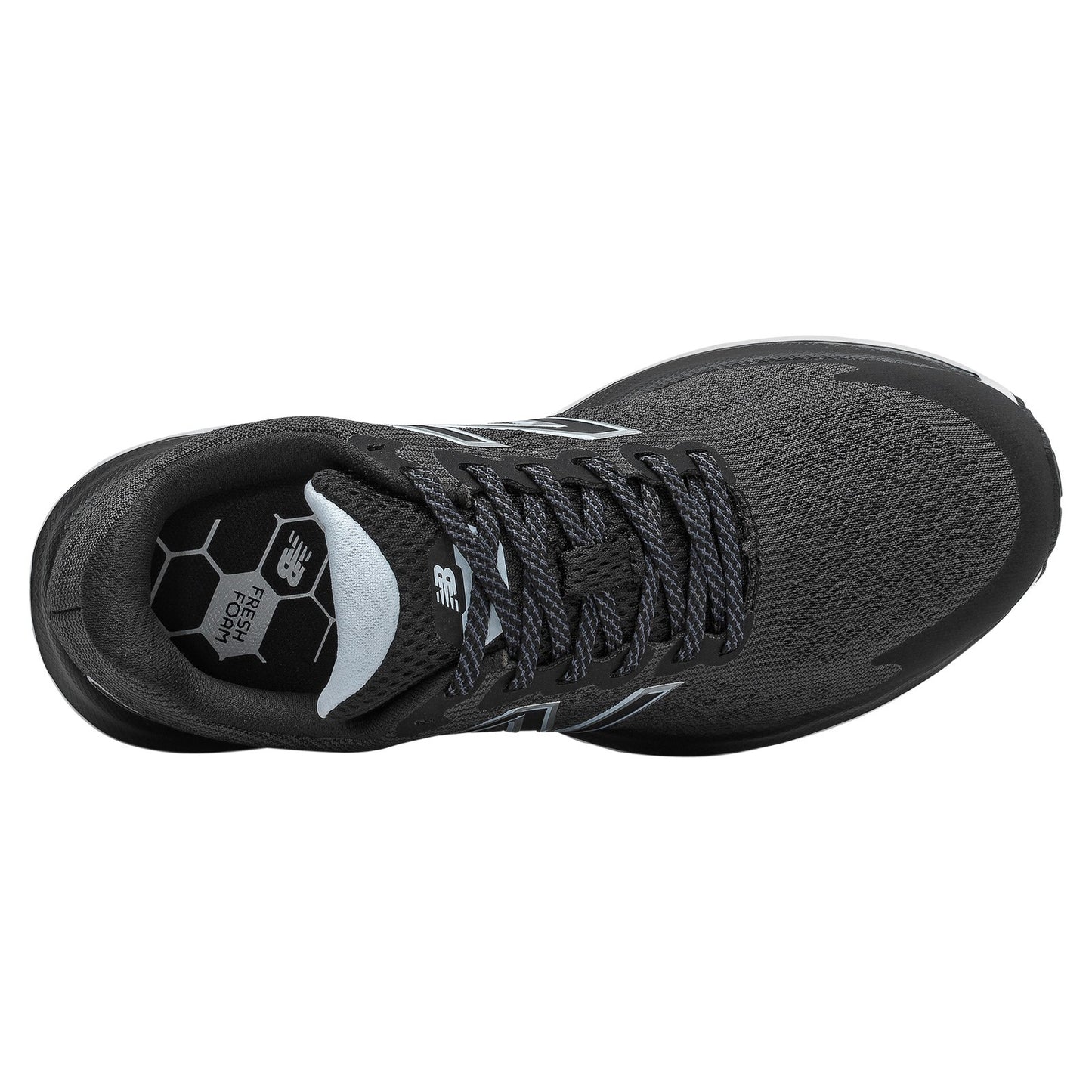 Peltz Shoes Women's New Balance 680v7 Running Shoe BLACK / WHITE W680LK7