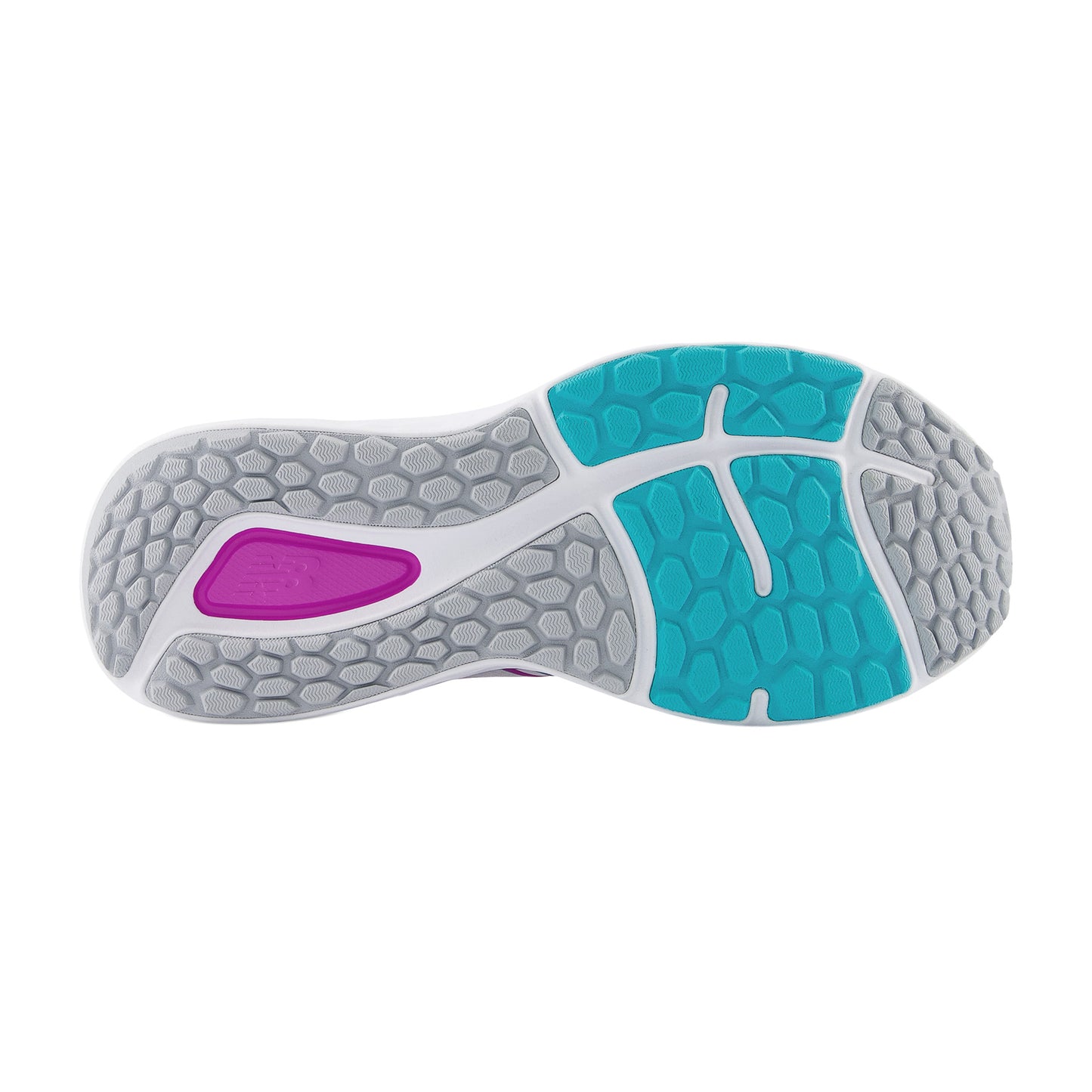 Peltz Shoes Women's New Balance 680v7 Running Shoe White Turquoise Pink W680WN7