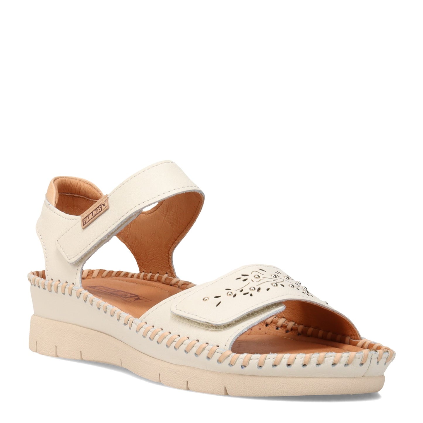 Peltz Shoes Women's Pikolinos Althea W7N-0935 Sandal OFF WHITE W7N-0935C1-NATA
