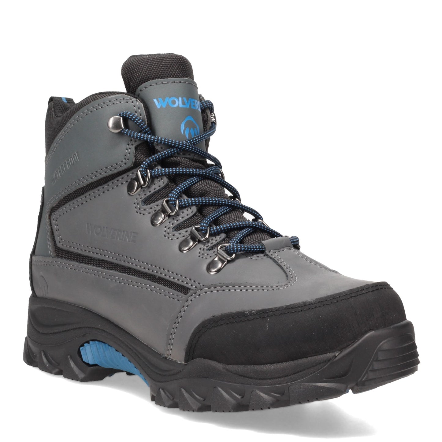 Peltz Shoes Men's Wolverine Boots Spencer Waterproof Hiking Boot GRAY W880132