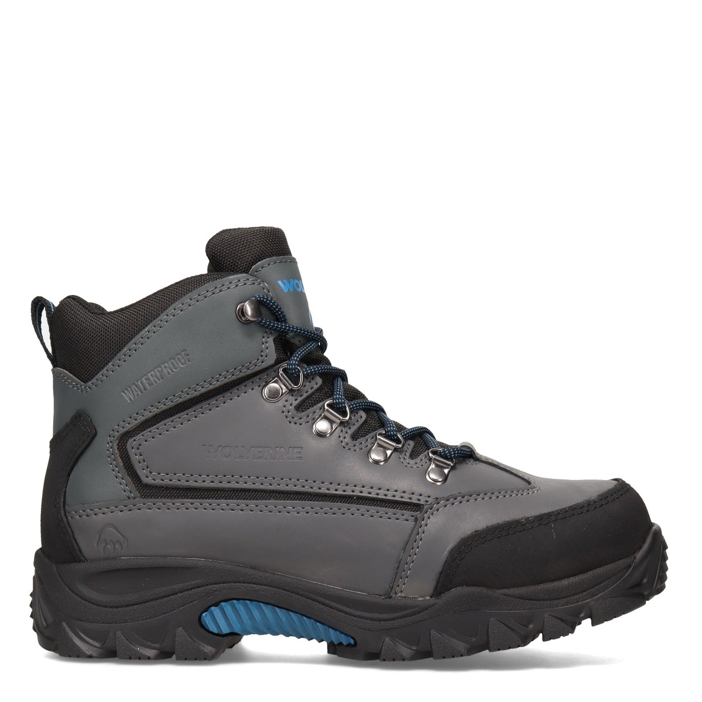 Peltz Shoes Men's Wolverine Boots Spencer Waterproof Hiking Boot GRAY W880132