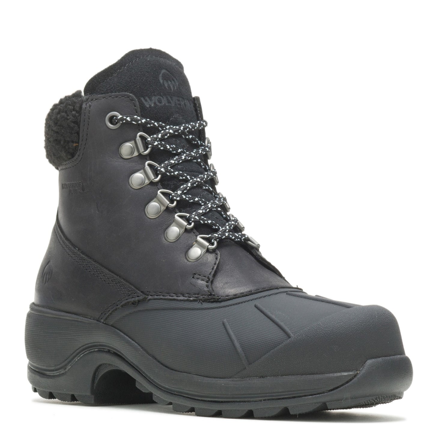 Peltz Shoes Women's Wolverine Frost Insulated Boot SOLID BLACK W880210