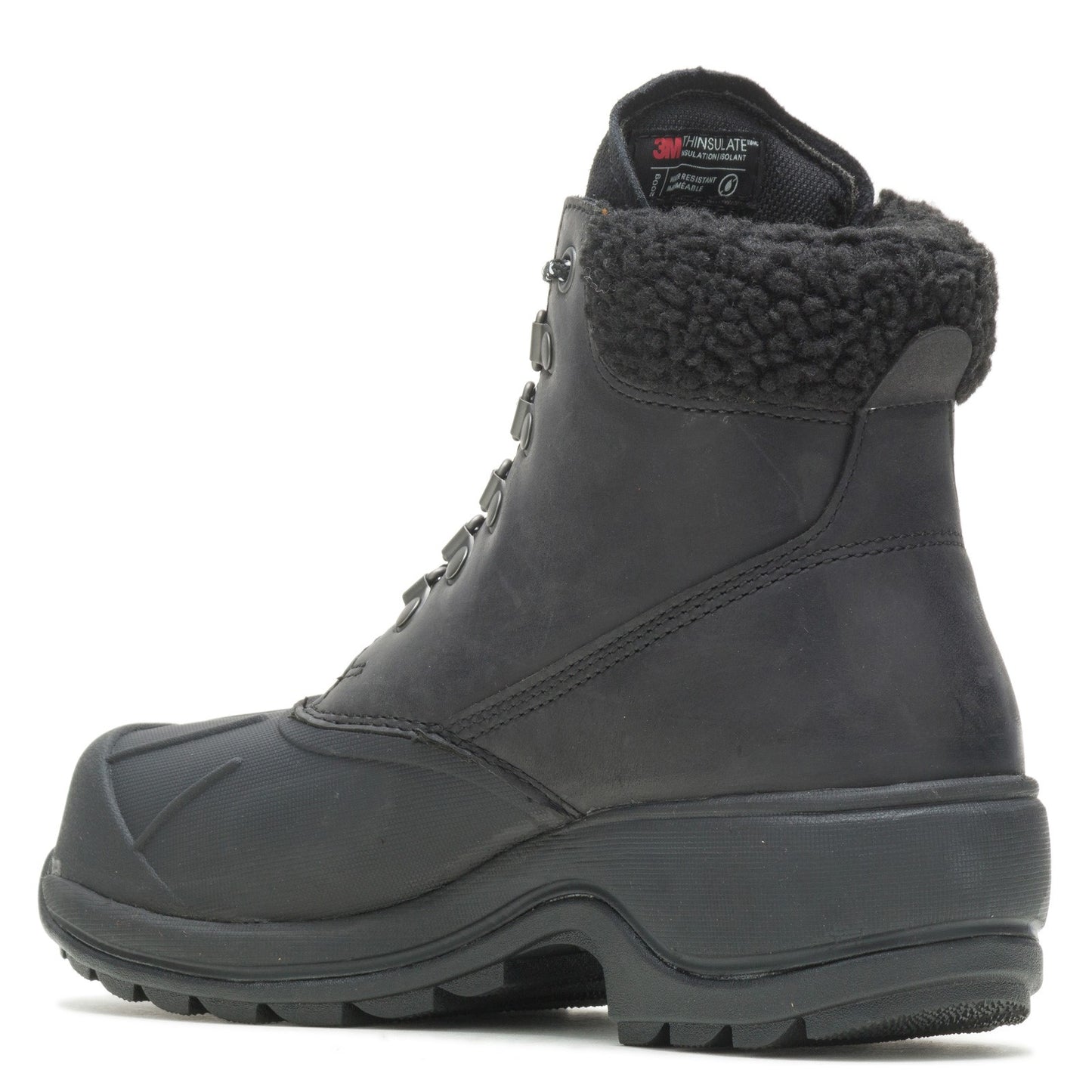 Peltz Shoes Women's Wolverine Frost Insulated Boot SOLID BLACK W880210