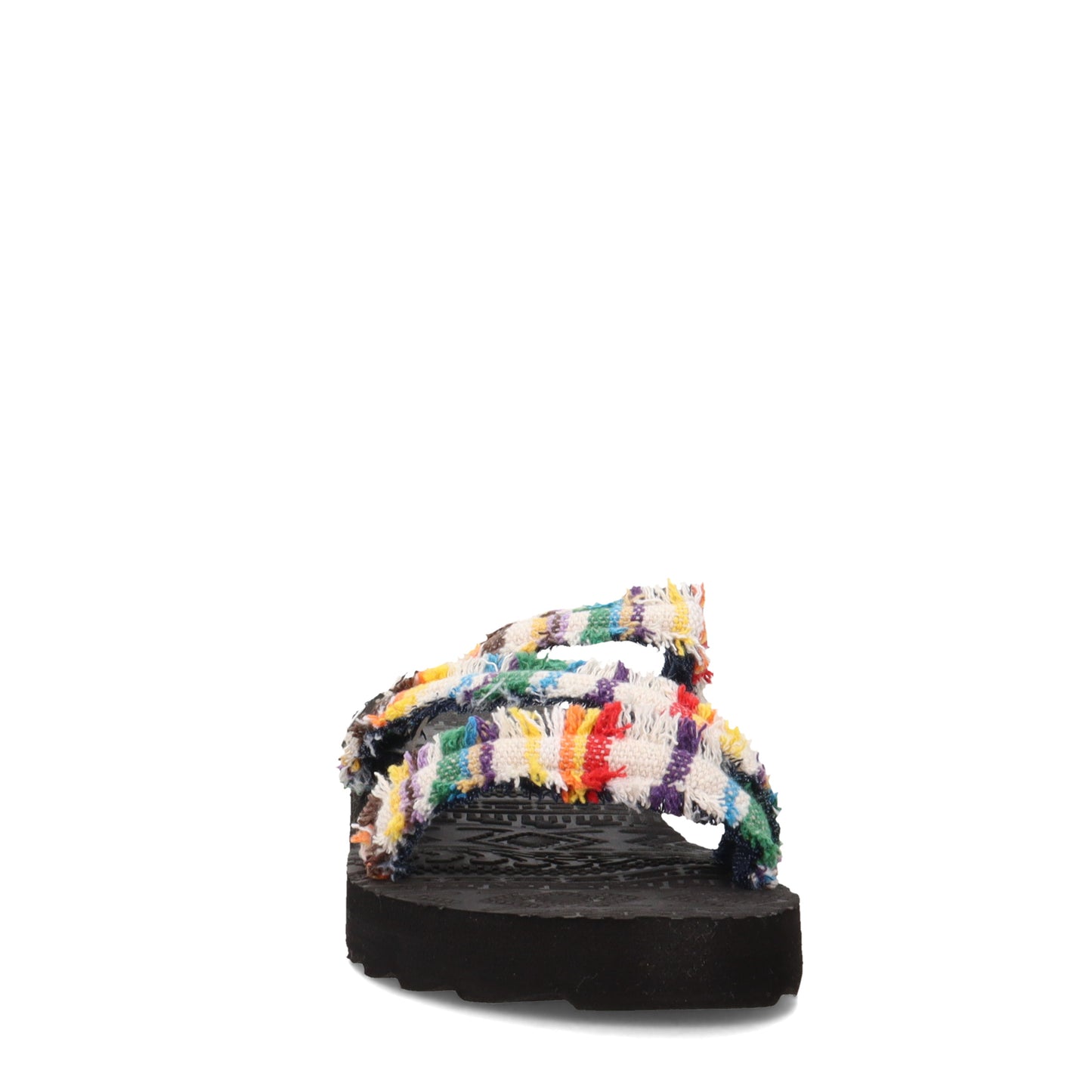Peltz Shoes Women's MUK LUKS Wave Riptide Sandal OFF WHITE MULTI WAVERIPTIDE-OFF