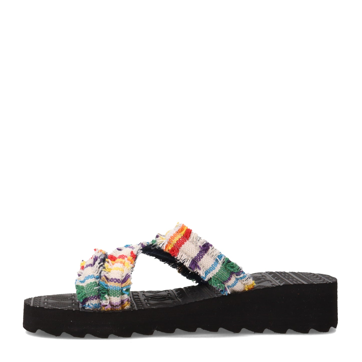 Peltz Shoes Women's MUK LUKS Wave Riptide Sandal OFF WHITE MULTI WAVERIPTIDE-OFF
