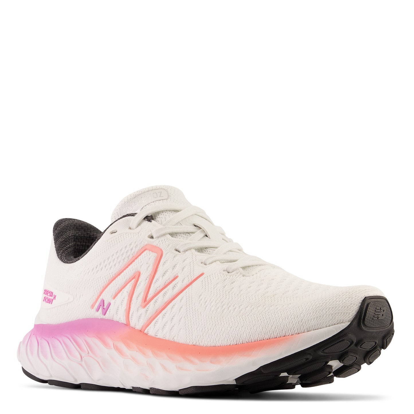 Peltz Shoes Women's New Balance Fresh Foam EVOZ v3 Running Shoe WHITE/RASPBERRY/GRAPEFRUIT WEVOZLH3