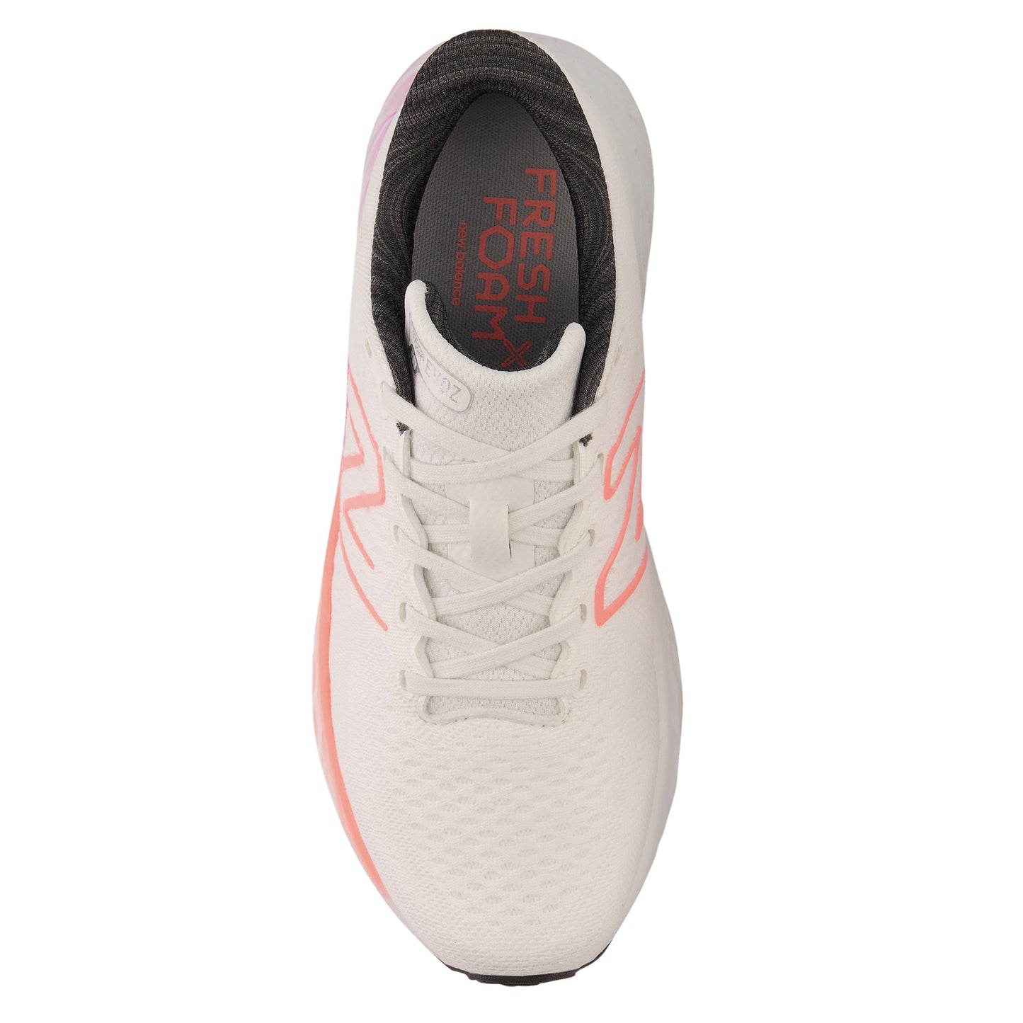Peltz Shoes Women's New Balance Fresh Foam EVOZ v3 Running Shoe WHITE/RASPBERRY/GRAPEFRUIT WEVOZLH3