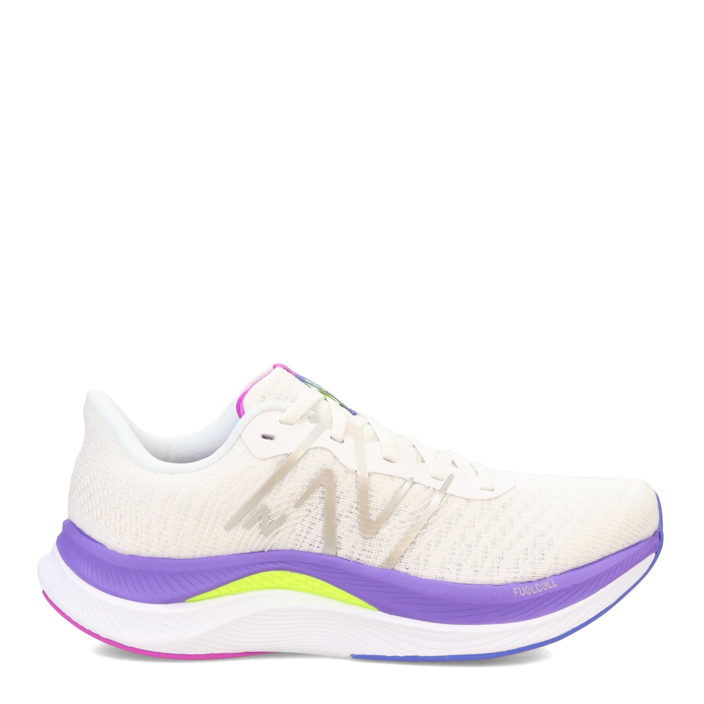 Peltz Shoes Women's New Balance FuelCell Propel v4 Running Shoe WHITE ELECTRIC WFCPRCW4