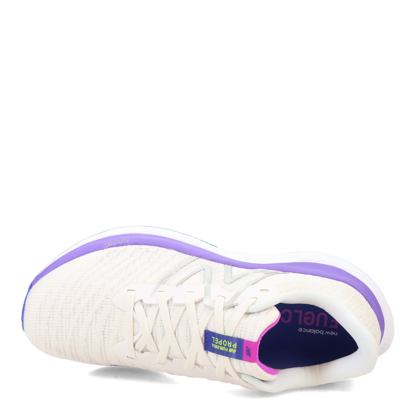Peltz Shoes Women's New Balance FuelCell Propel v4 Running Shoe WHITE ELECTRIC WFCPRCW4