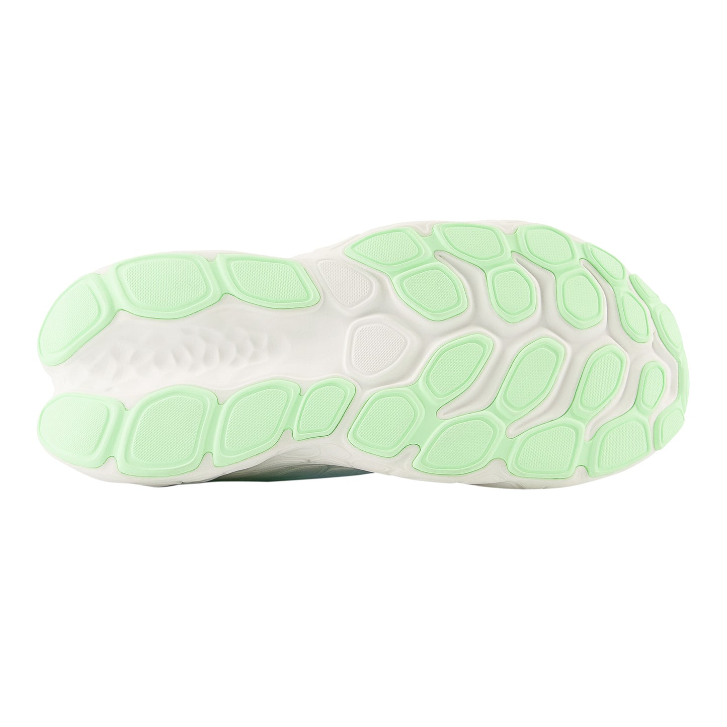 Peltz Shoes Women's New Balance Fresh Foam More v4 Running Shoe BLUE/GREEN AURA/WHITE WMORCK4