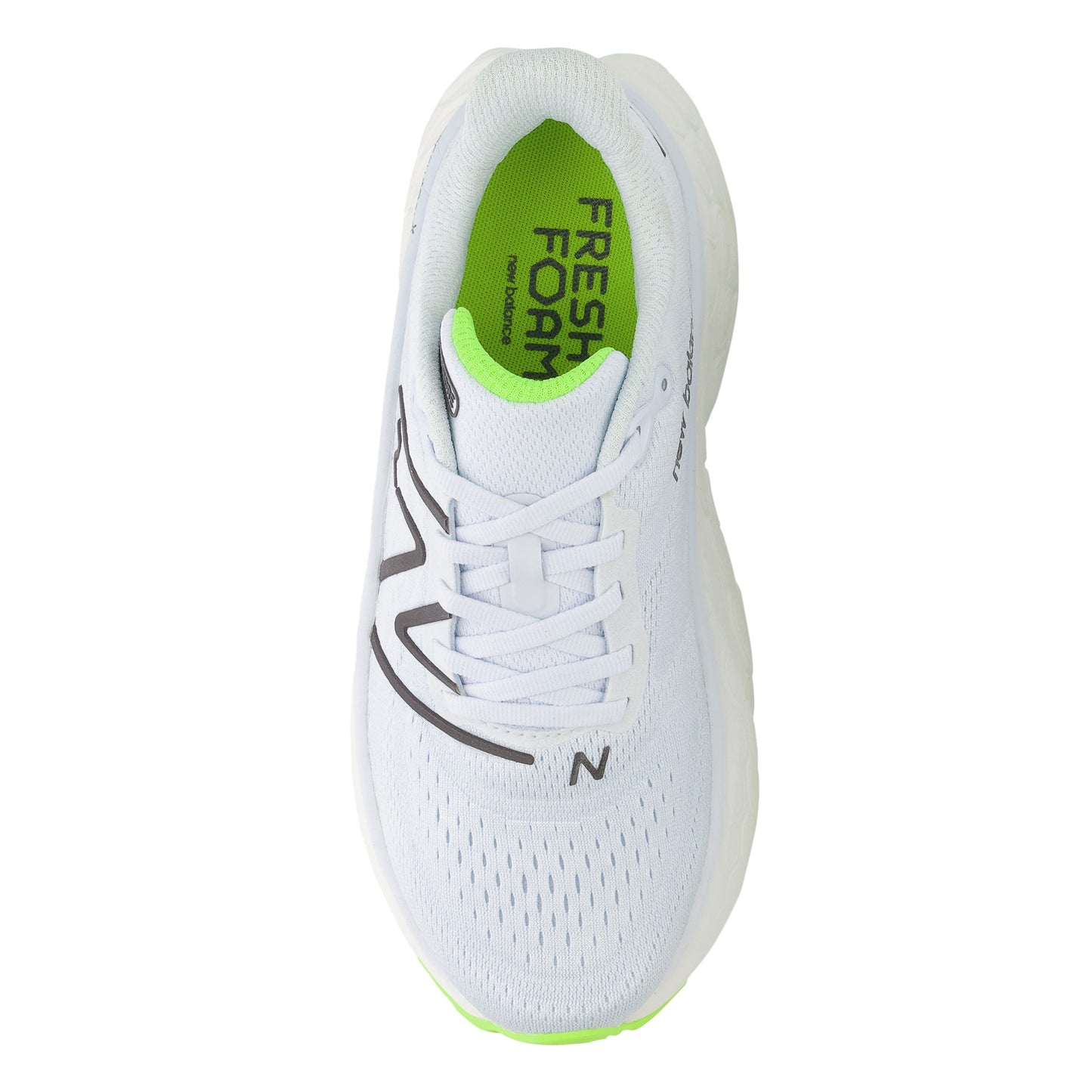 Peltz Shoes Women's New Balance Fresh Foam More v4 Running Shoe ICE BLUE / GREEN WMORCR4