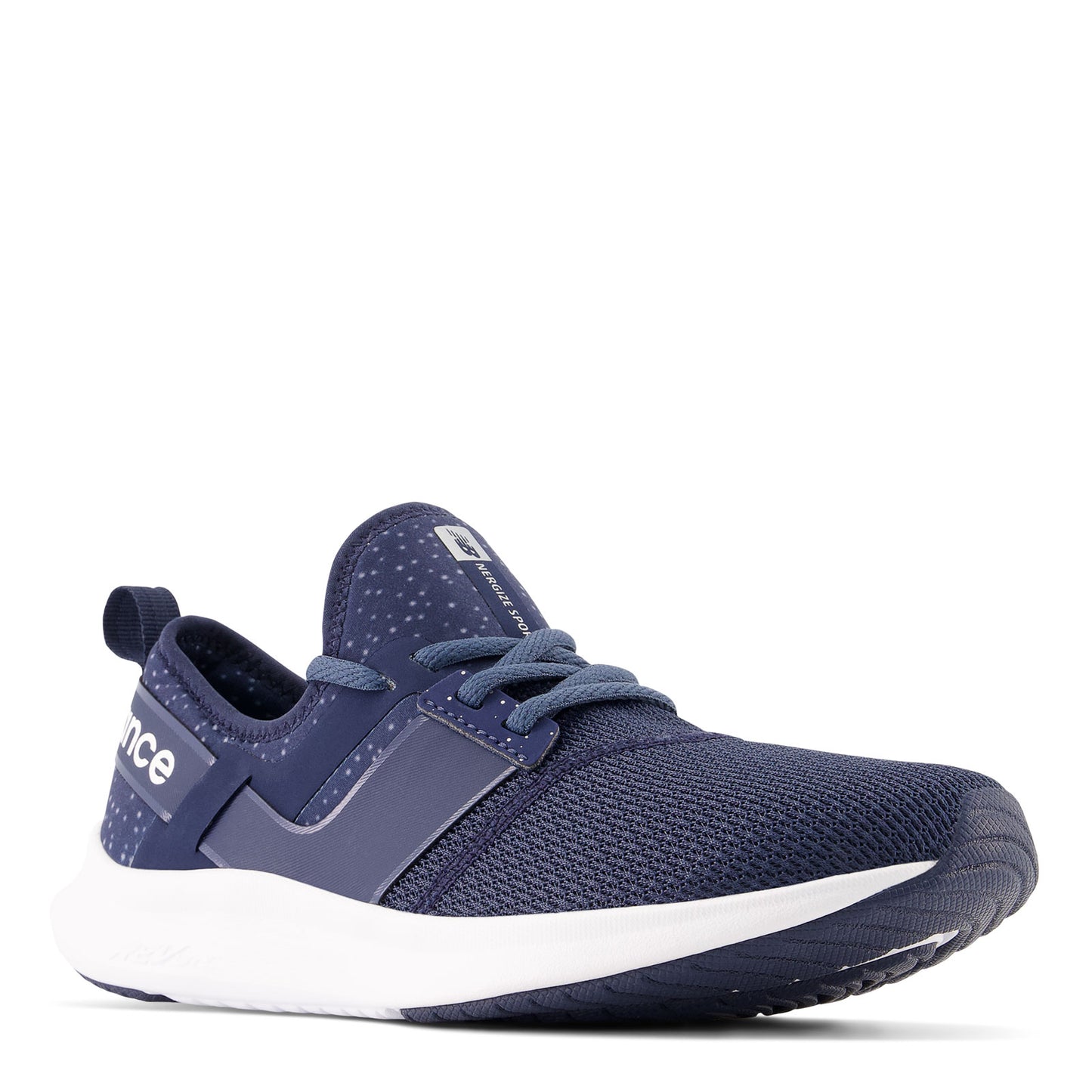 Peltz Shoes Women's New Balance Nergize Sport v1 Training Shoe NAVY SILVER WNRGSCN1