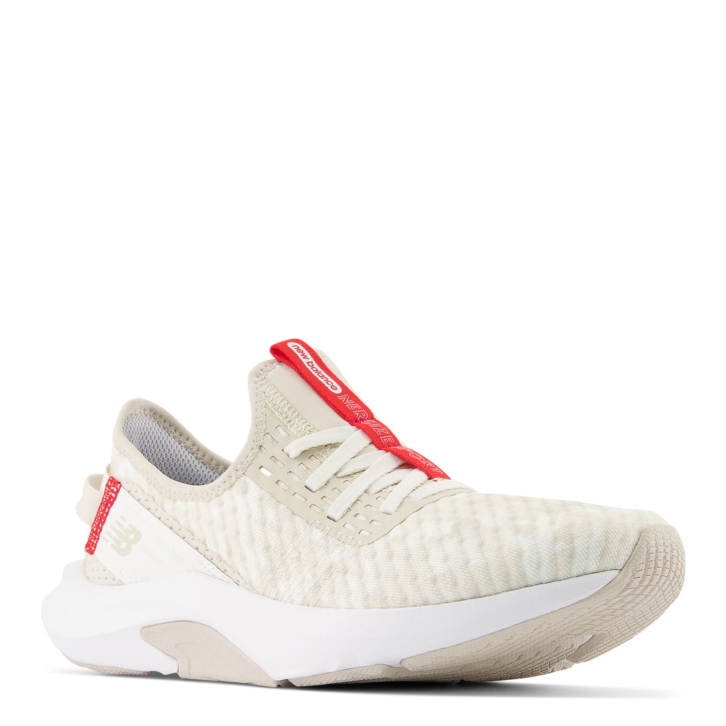 Peltz Shoes Women's New Balance Nergize Sport v2 Training Shoe TAN GREY RED WNRGSPC2