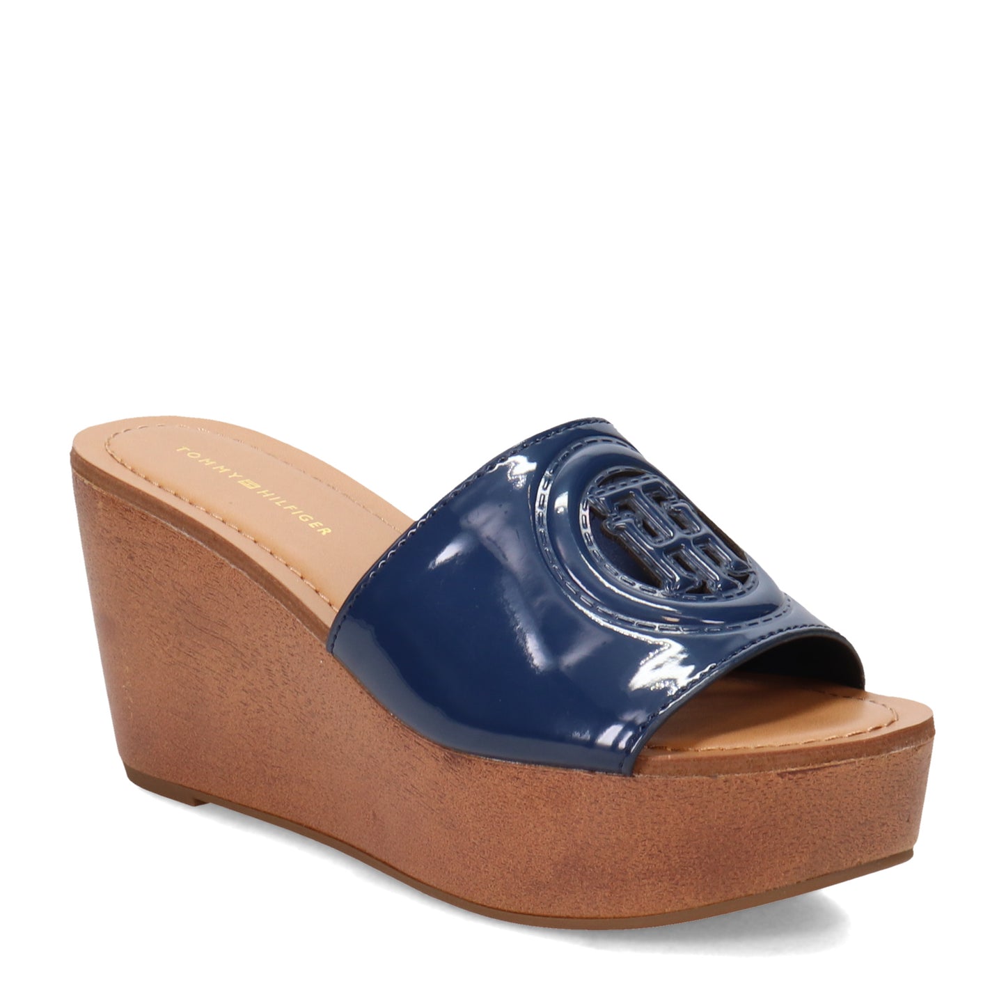 Peltz Shoes Women's Tommy Hilfiger Wrynn Sandal DARK BLUE WRYNN-DBL01