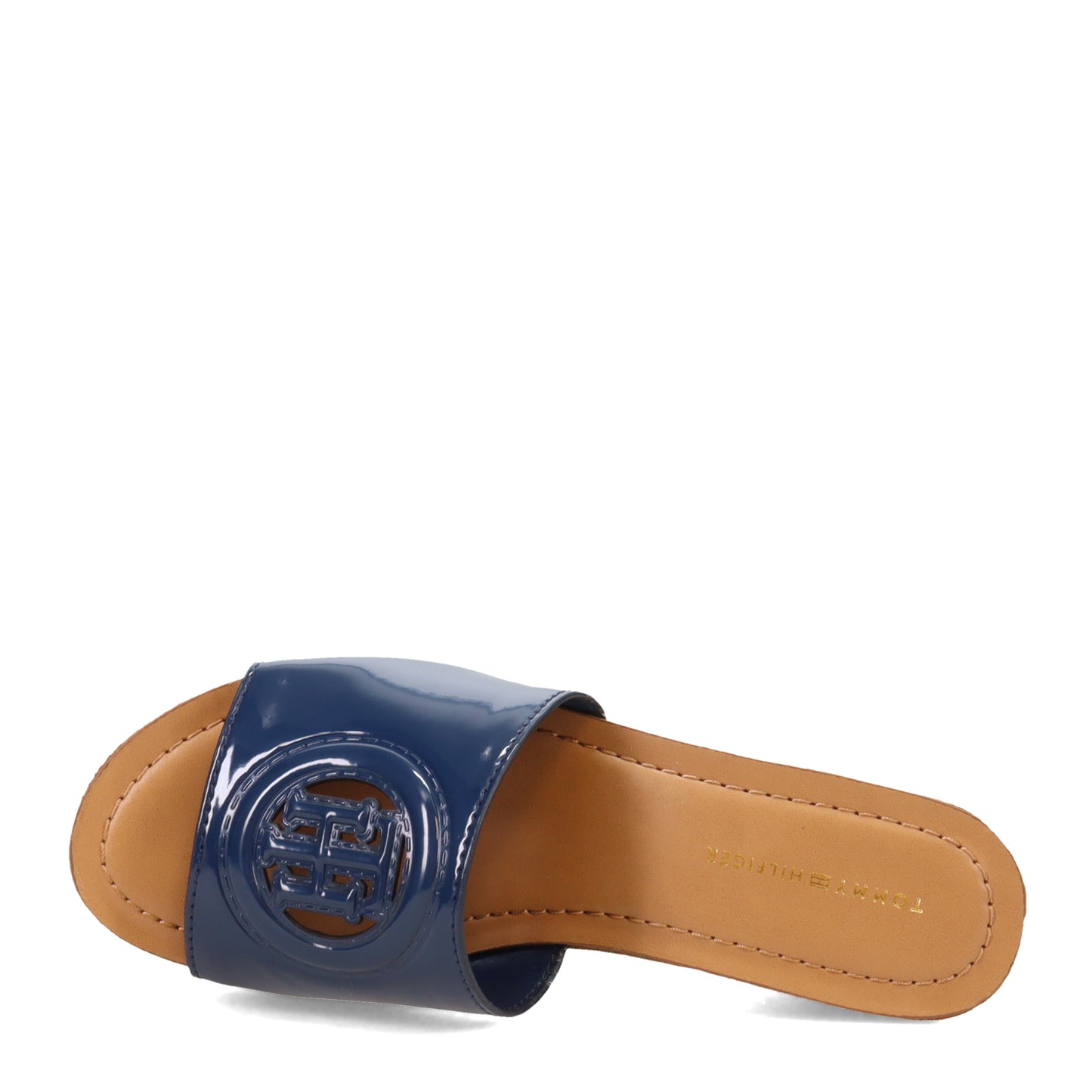 Peltz Shoes Women's Tommy Hilfiger Wrynn Sandal DARK BLUE WRYNN-DBL01