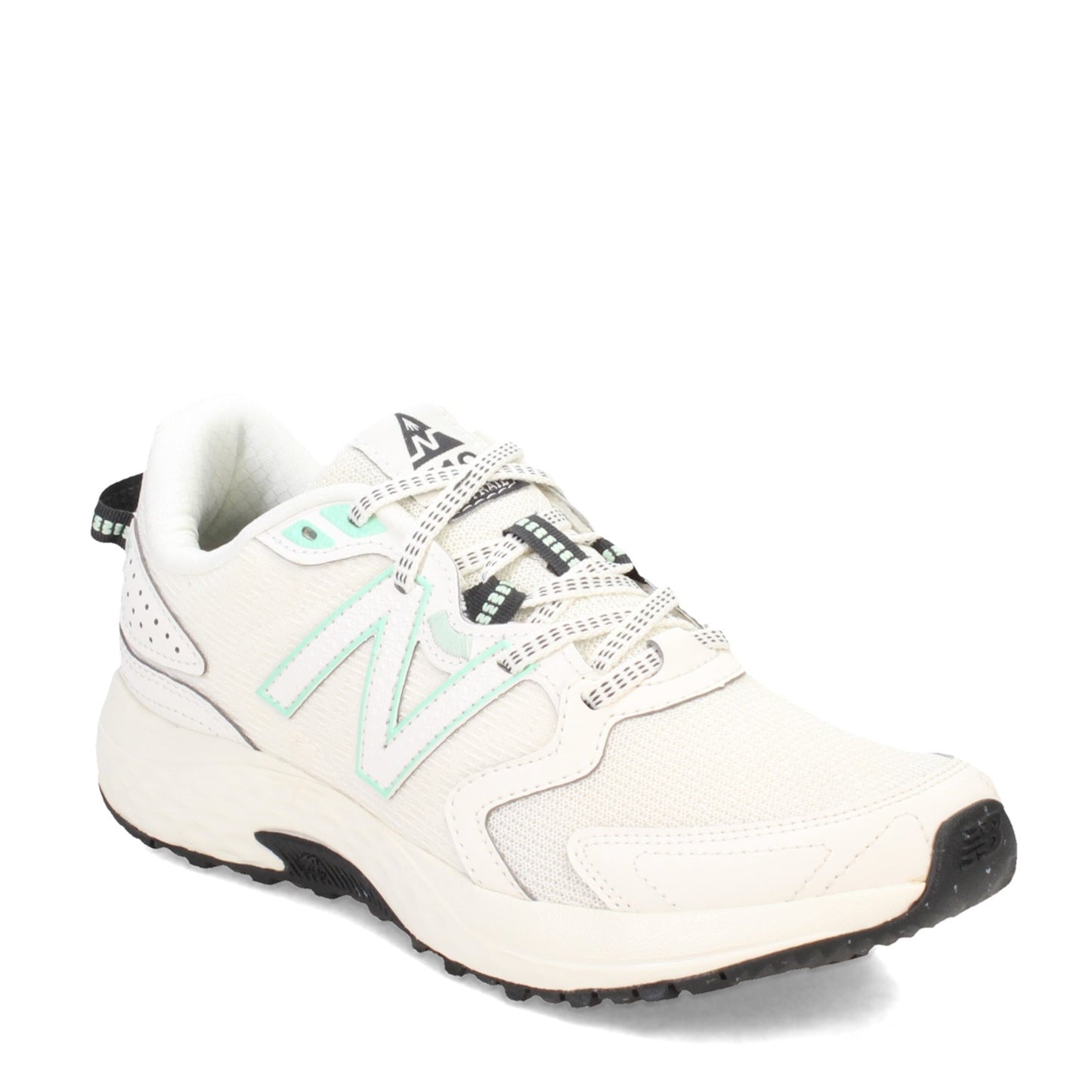 Peltz Shoes Women's New Balance 410V7 Trail Running Shoe WHITE YELLOW MINT WT410TW7