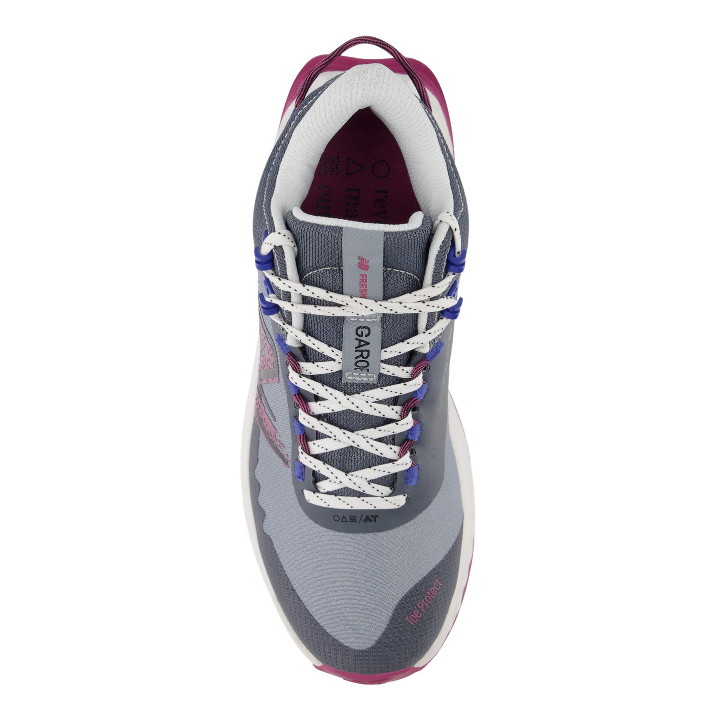 Peltz Shoes Women's New Balance Fresh Foam Garoe Mid Trail Running Shoe GREY MULTI WTGAMCLG