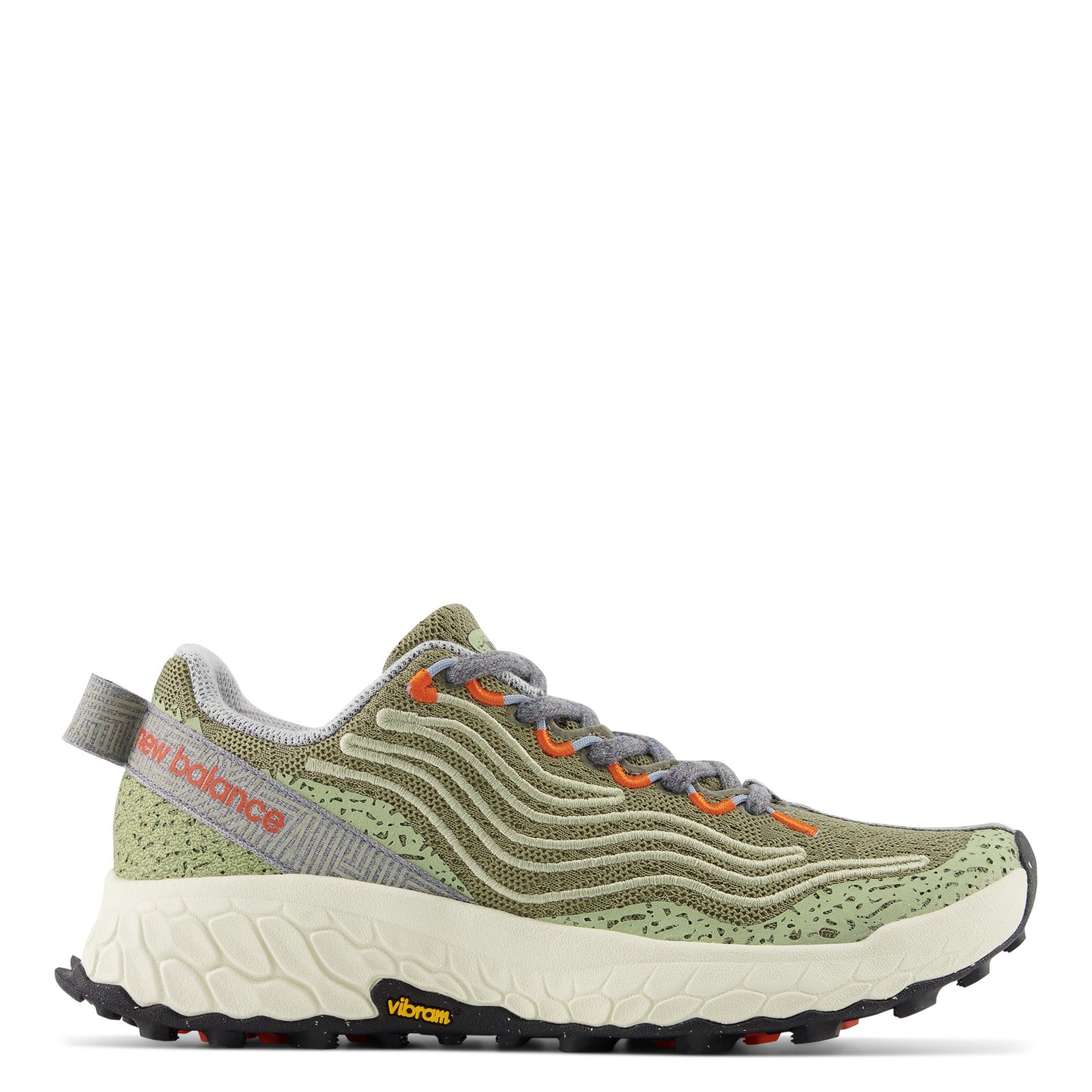 Peltz Shoes Women's New Balance Fresh Foam X Hierro v7 Trail Running Shoe GREEN MOSS WTHIER7U