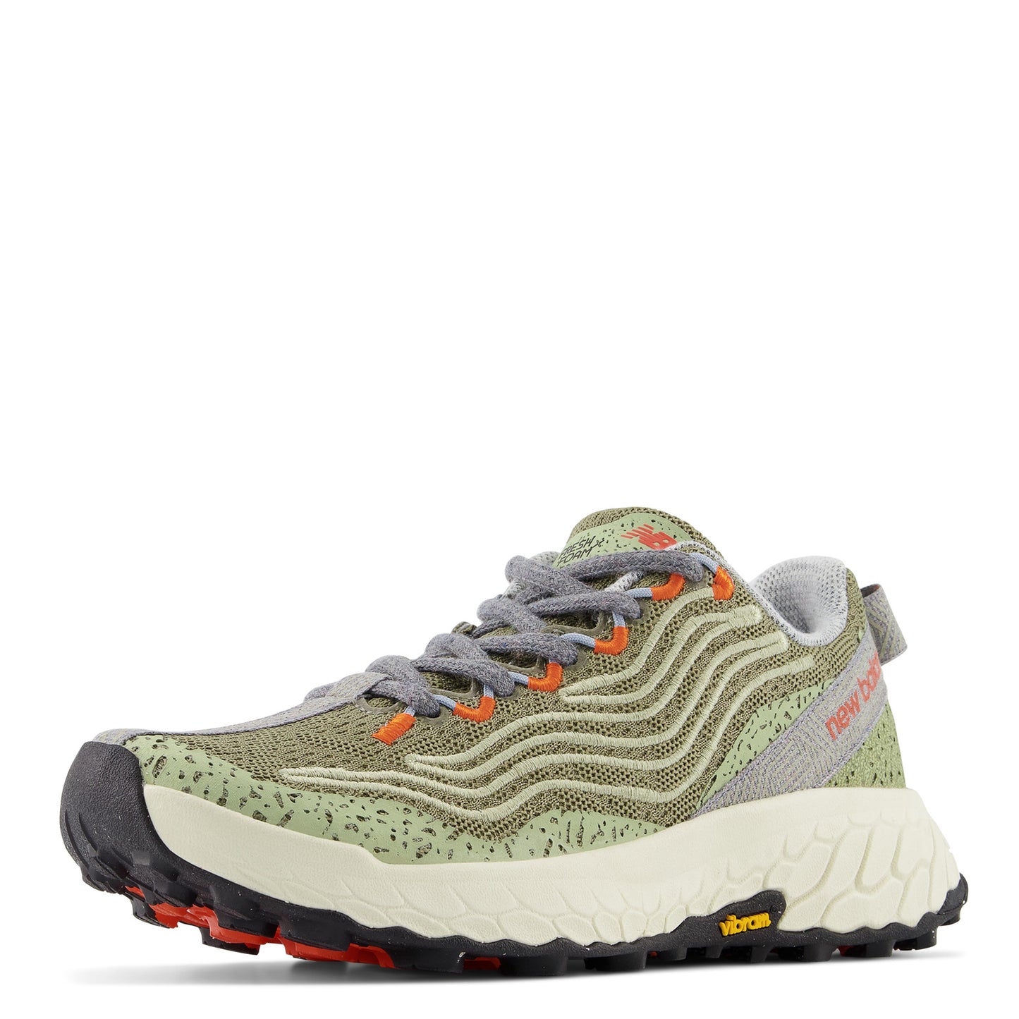 Peltz Shoes Women's New Balance Fresh Foam X Hierro v7 Trail Running Shoe GREEN MOSS WTHIER7U
