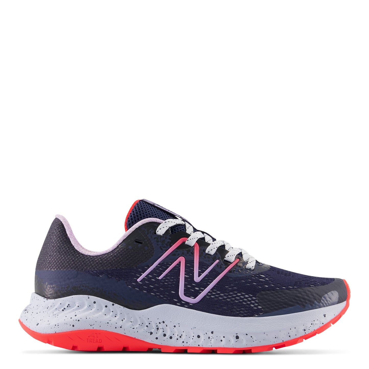 Peltz Shoes Women's New Balance DynaSoft Nitrel V5 Trail Running Shoe INDIGO/RED WTNTRLN5