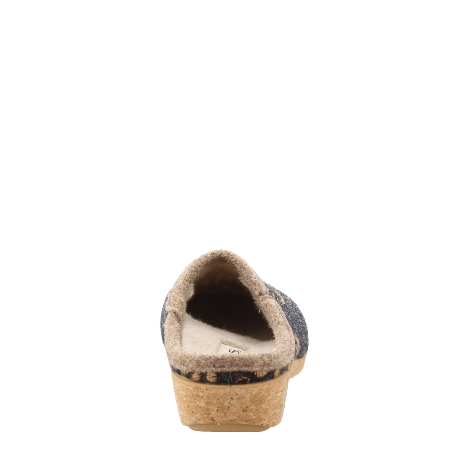 Peltz Shoes Women's Taos Woolderness 2 Clog Charcoal WO2-2700-CHAR