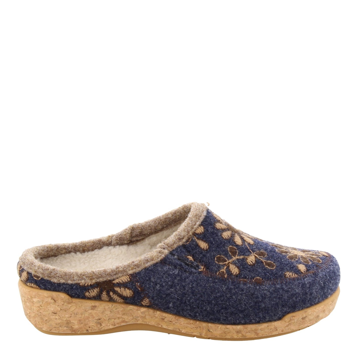 Peltz Shoes Women's Taos Woolderness 2 Clog Navy WO2-2700-NAVY