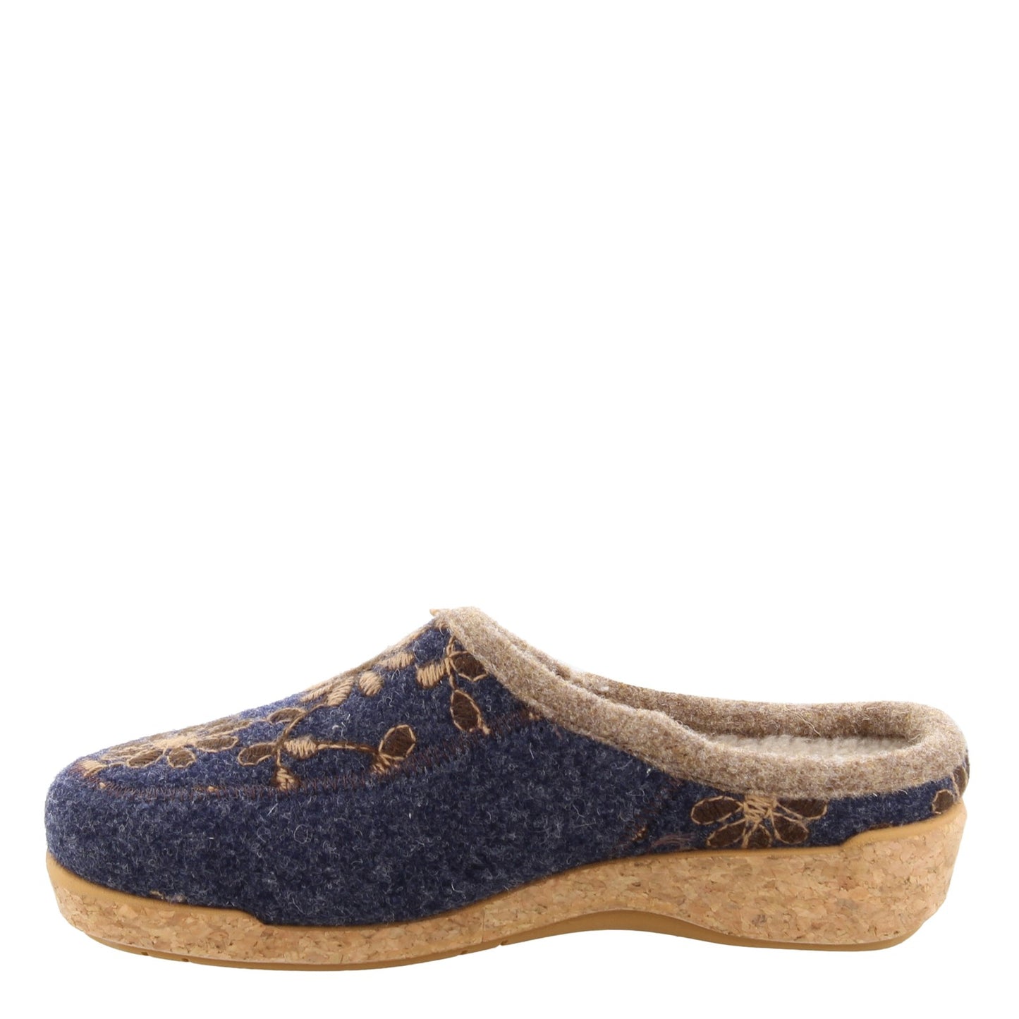 Peltz Shoes Women's Taos Woolderness 2 Clog Navy WO2-2700-NAVY