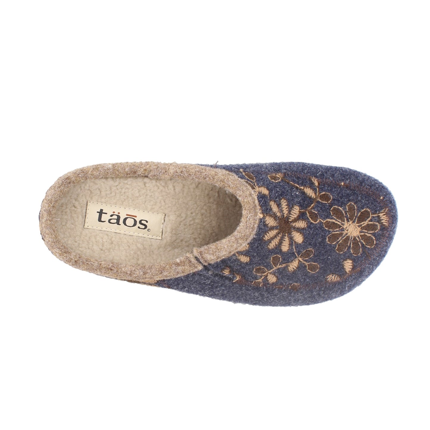 Peltz Shoes Women's Taos Woolderness 2 Clog Navy WO2-2700-NAVY