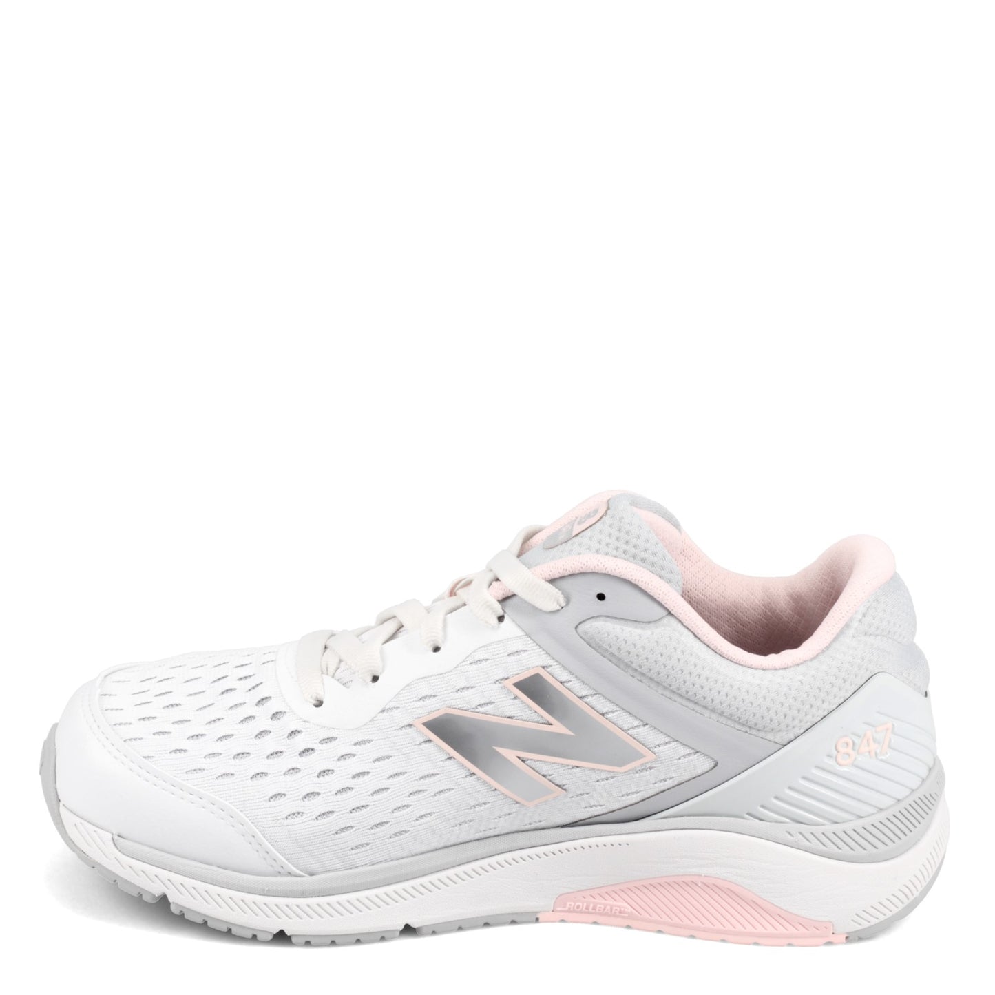 Peltz Shoes Women's New Balance 847v4 Walking Shoe GREY PEACH WW847LW4