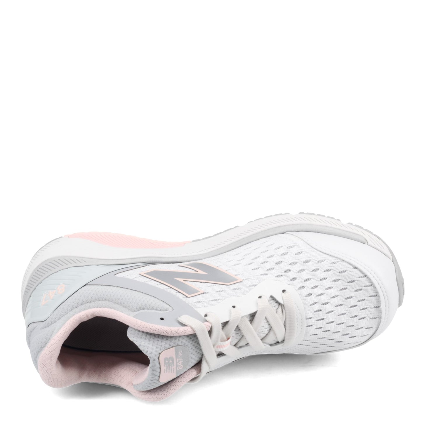 Peltz Shoes Women's New Balance 847v4 Walking Shoe GREY PEACH WW847LW4