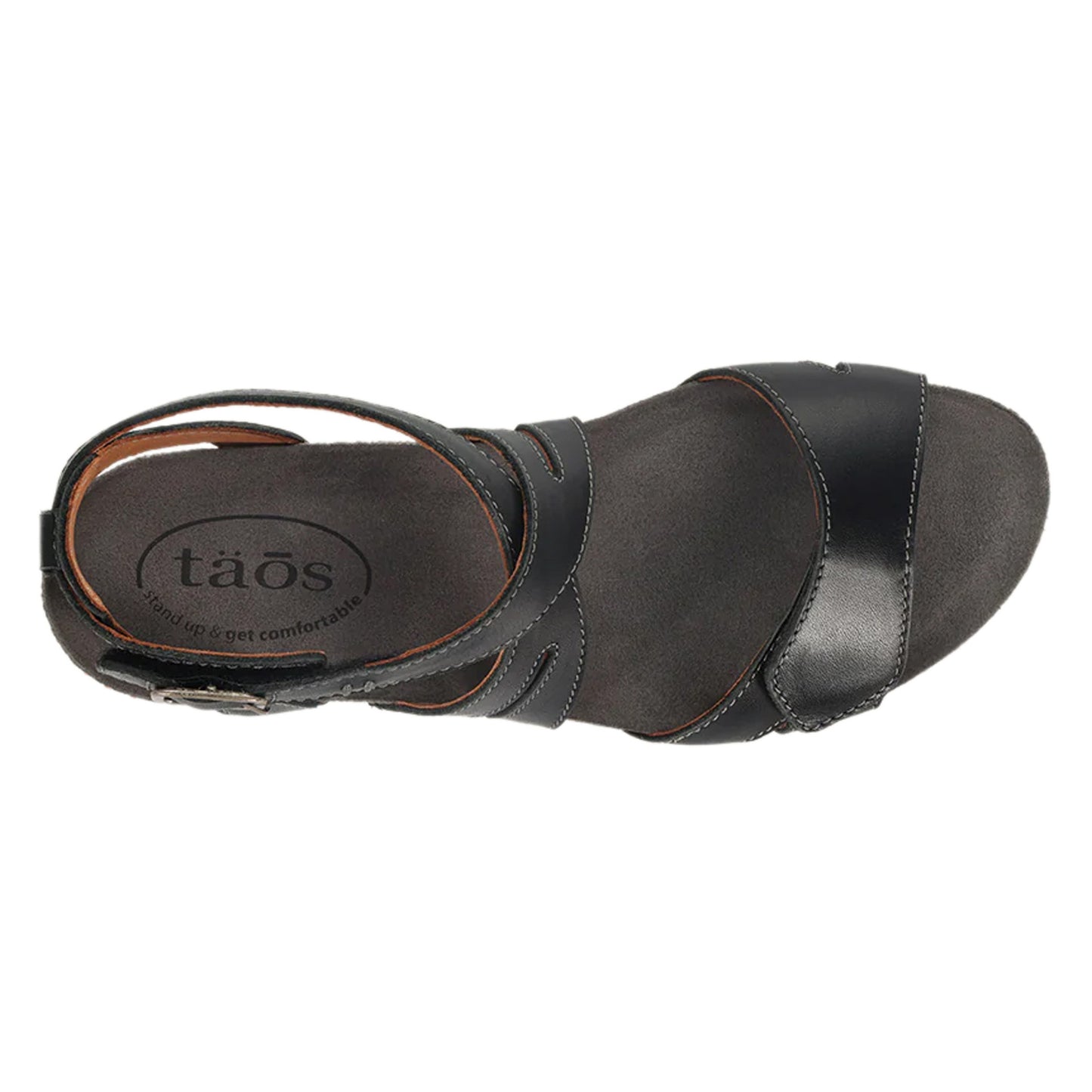 Peltz Shoes Women's Taos Xcellent Sandal Black XCL-7219-BLACK